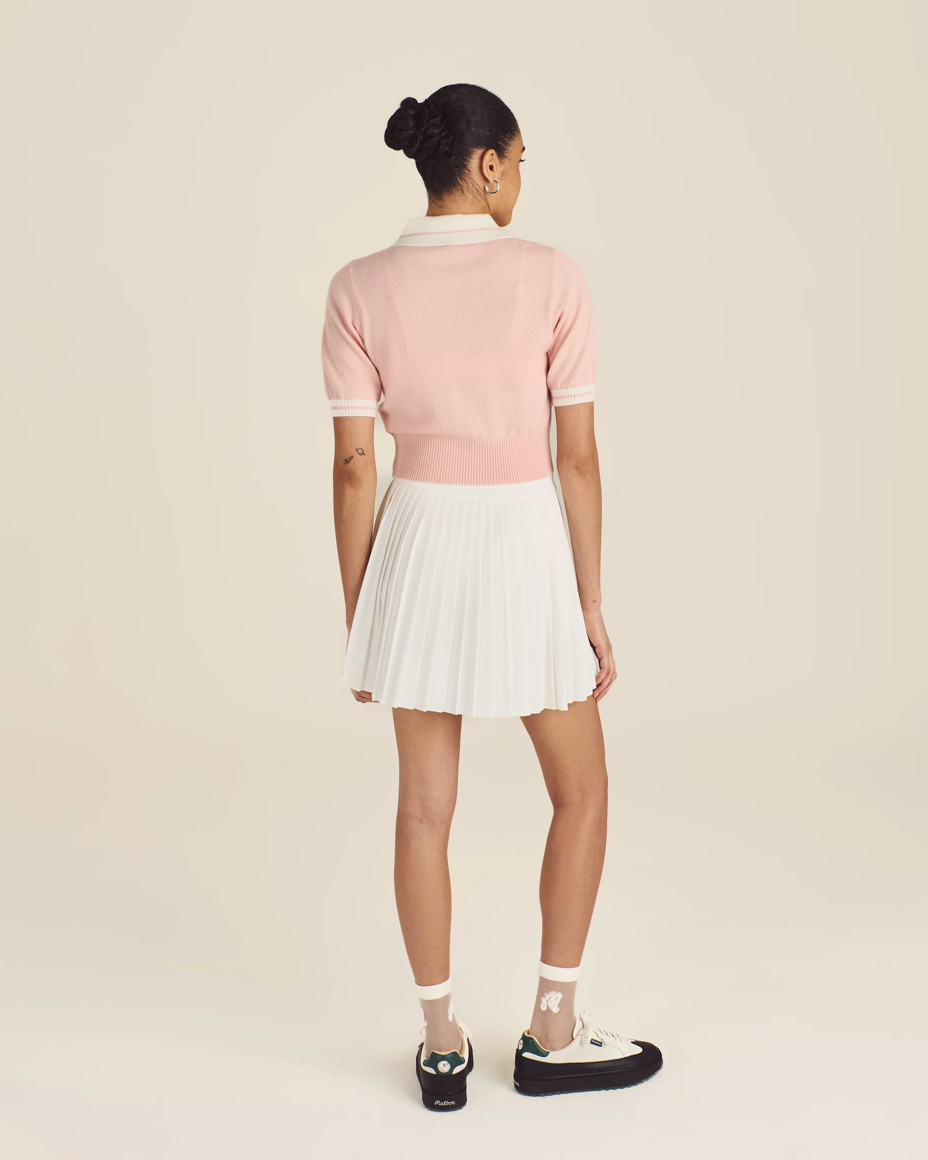 Malbon Mikayla Knit Polo - Dusty Rose - Image 5