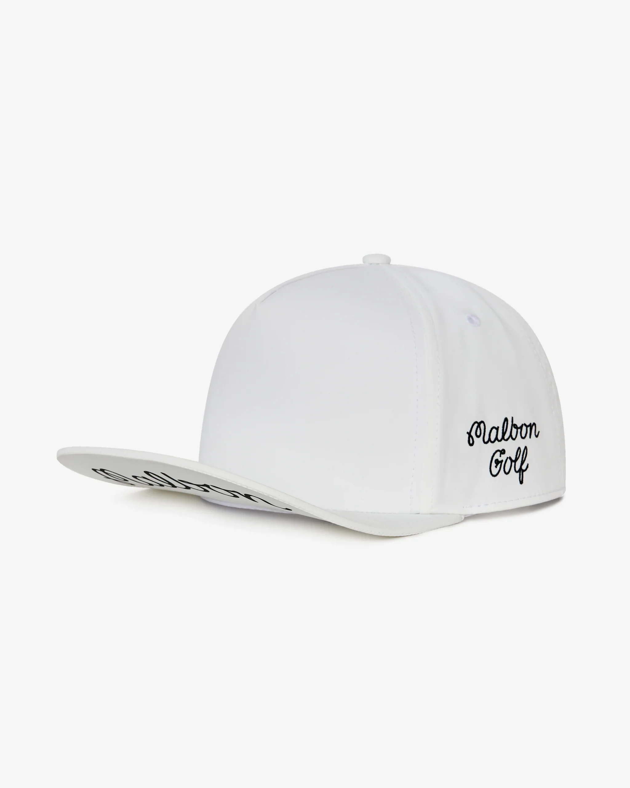 Malbon Golf x Jesper Parnevik 5 Panel Hat - White - Image 5