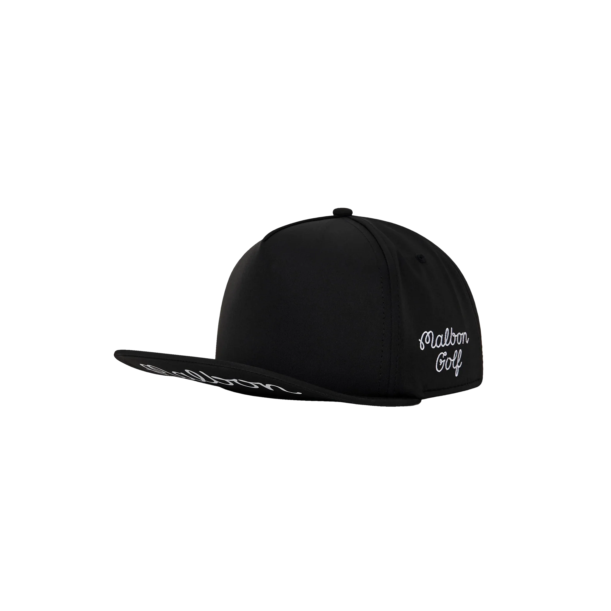 Malbon Golf x Jesper Parnevik 5 Panel Hat - Black