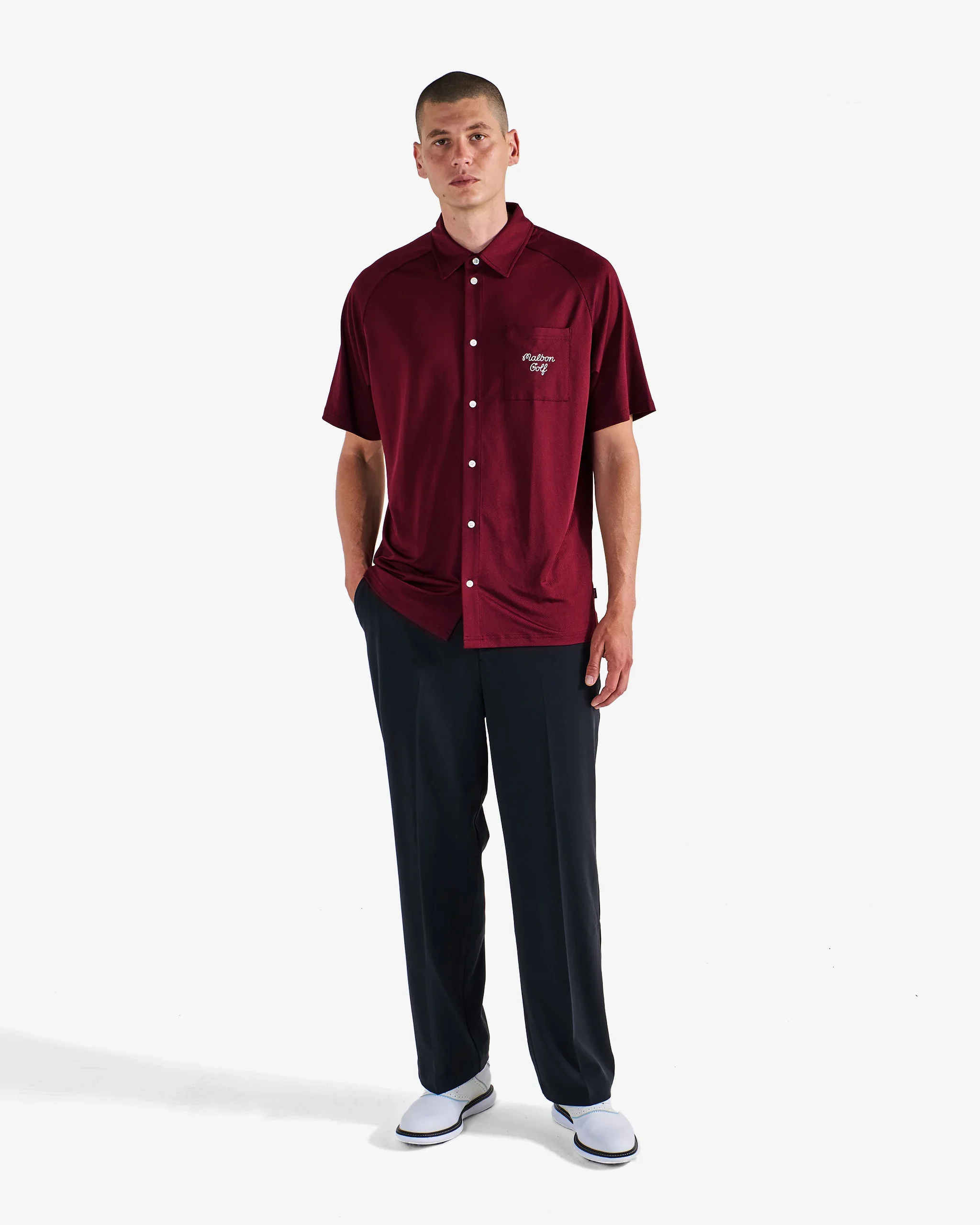 Malbon Golf x Jesper Parnevik Osprey Polo - Cardinal - Image 2