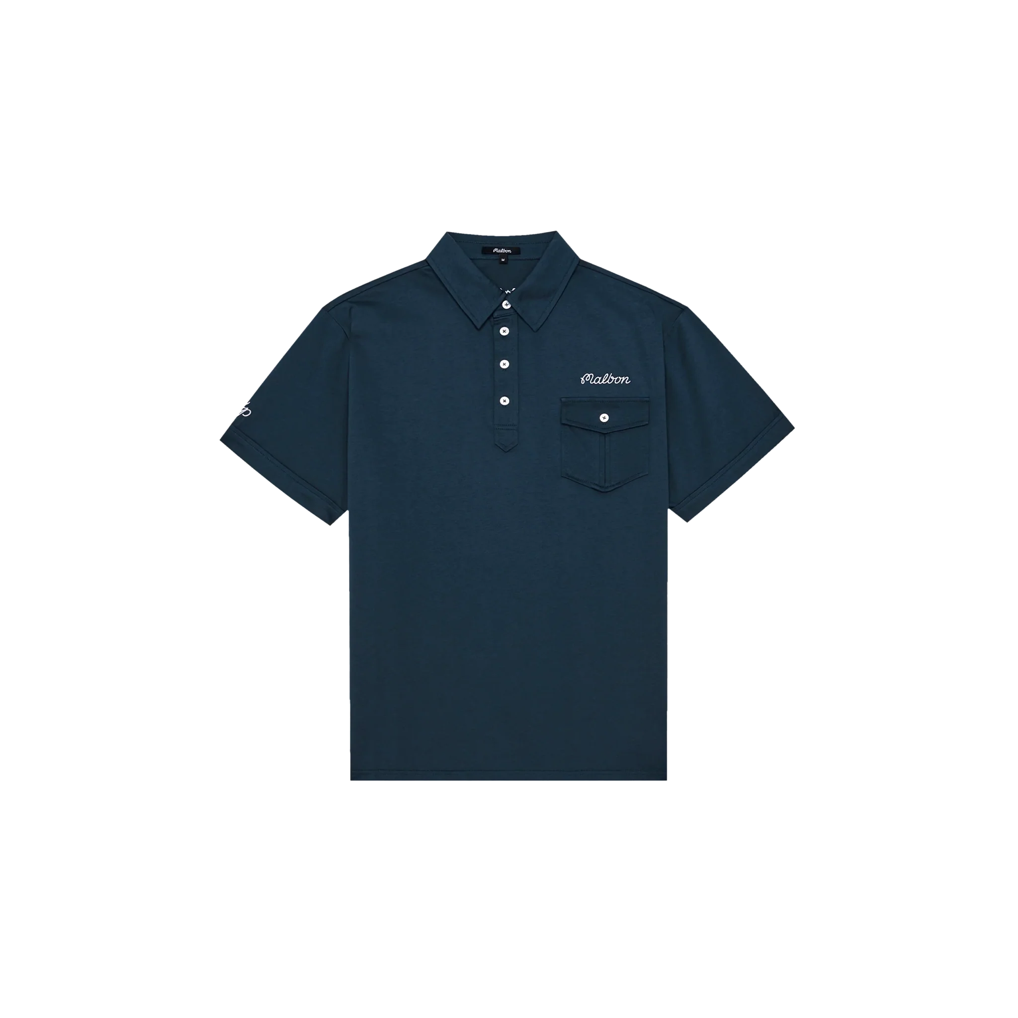 Malbon Golf x Jesper Parnevik Pocket Polo - Navy