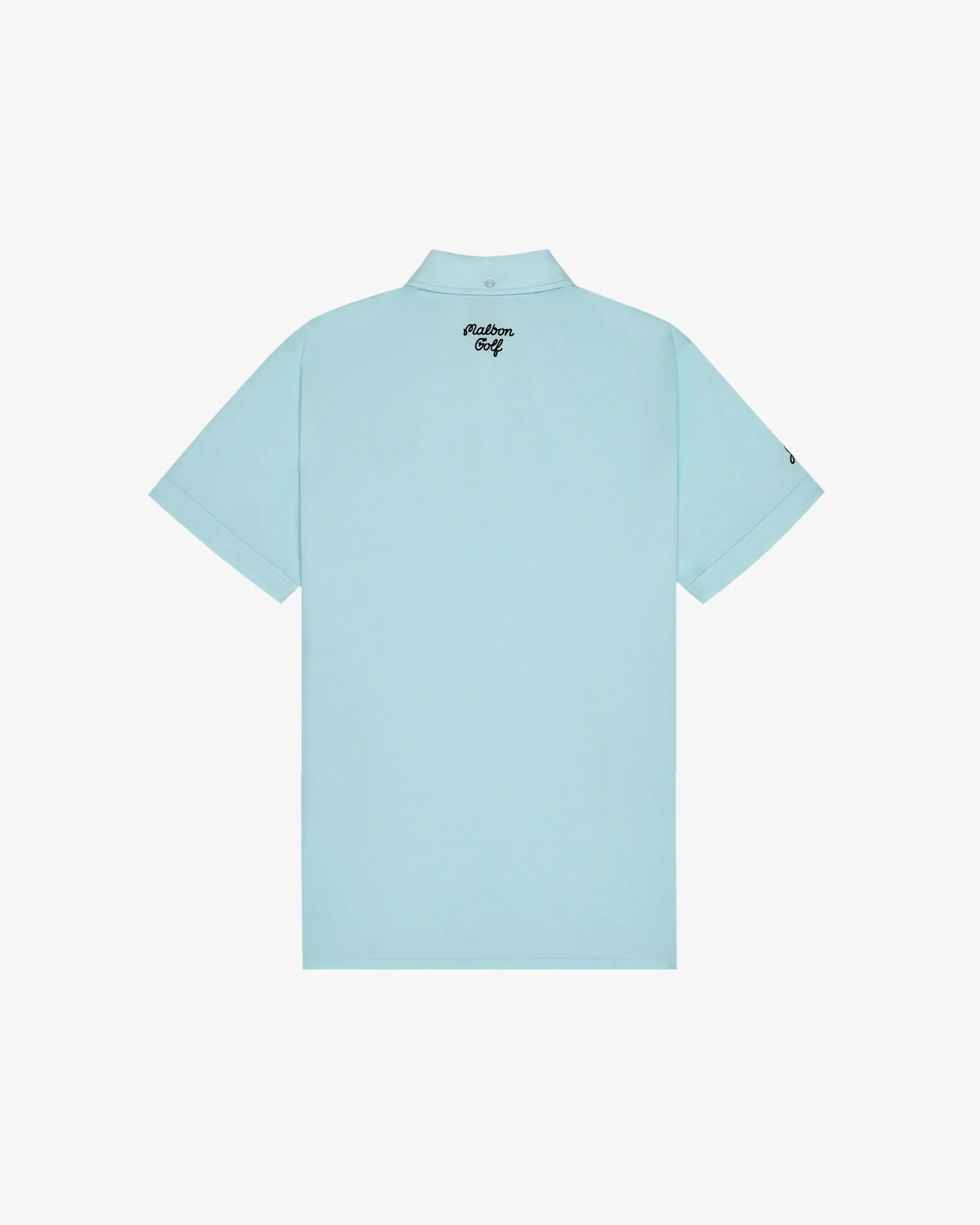 Malbon Golf x Jesper Parnevik Pocket Polo - Aqua Blue - Image 9