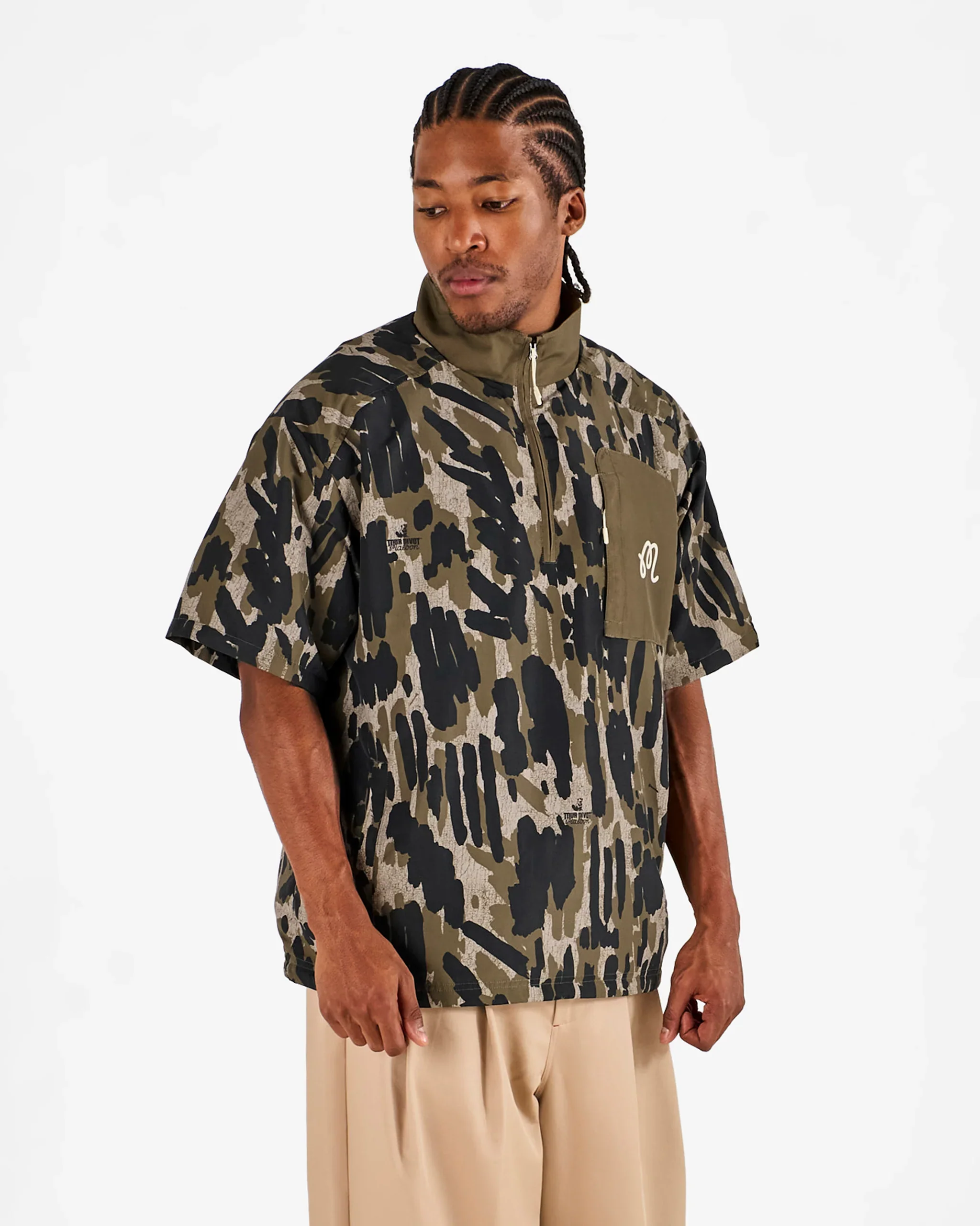 Malbon Golf Tour Divot Camo Windshirt - Image 3