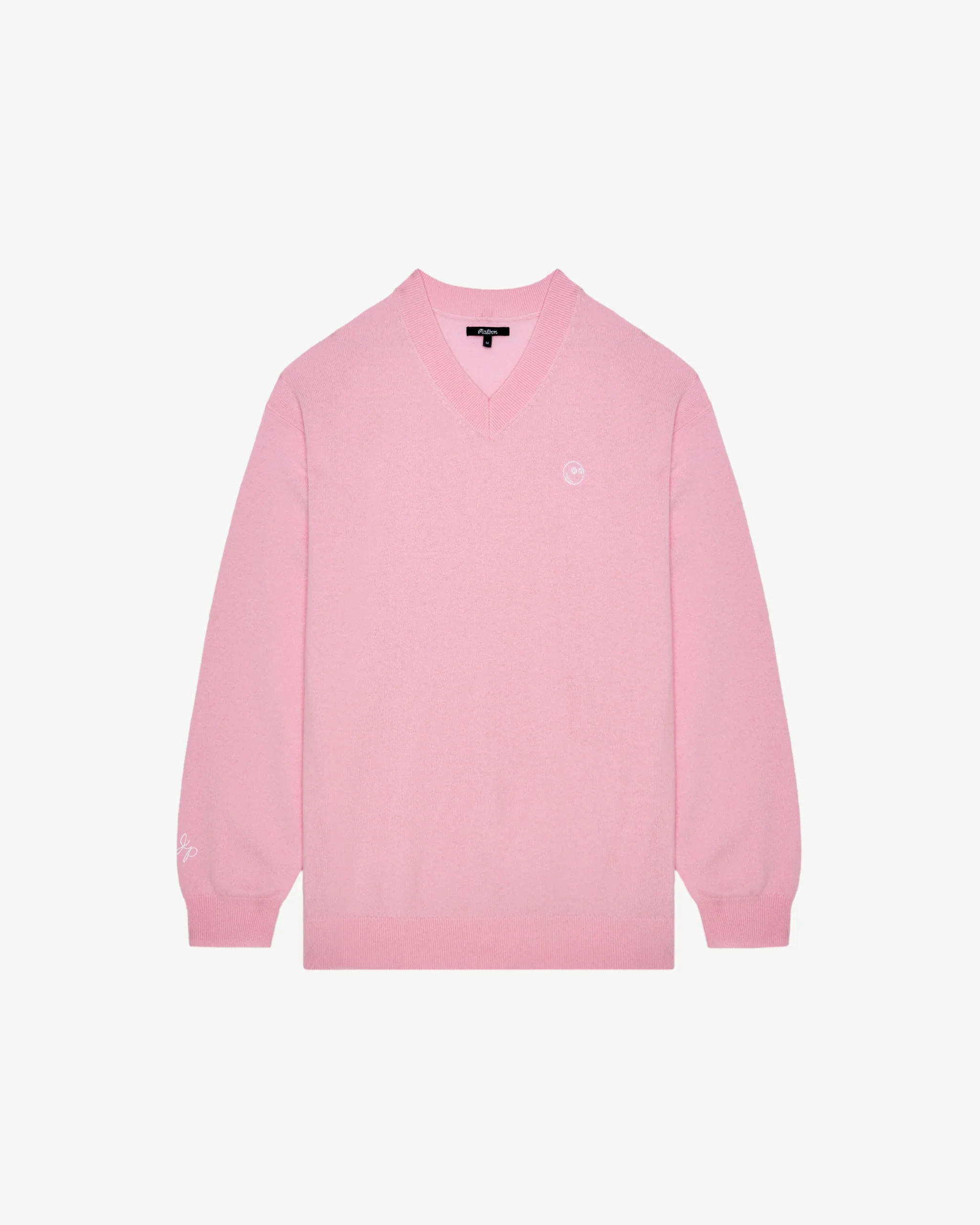 Malbon Golf x Jesper Parnevik V Neck Merino Wool Sweater - Pink - Image 5