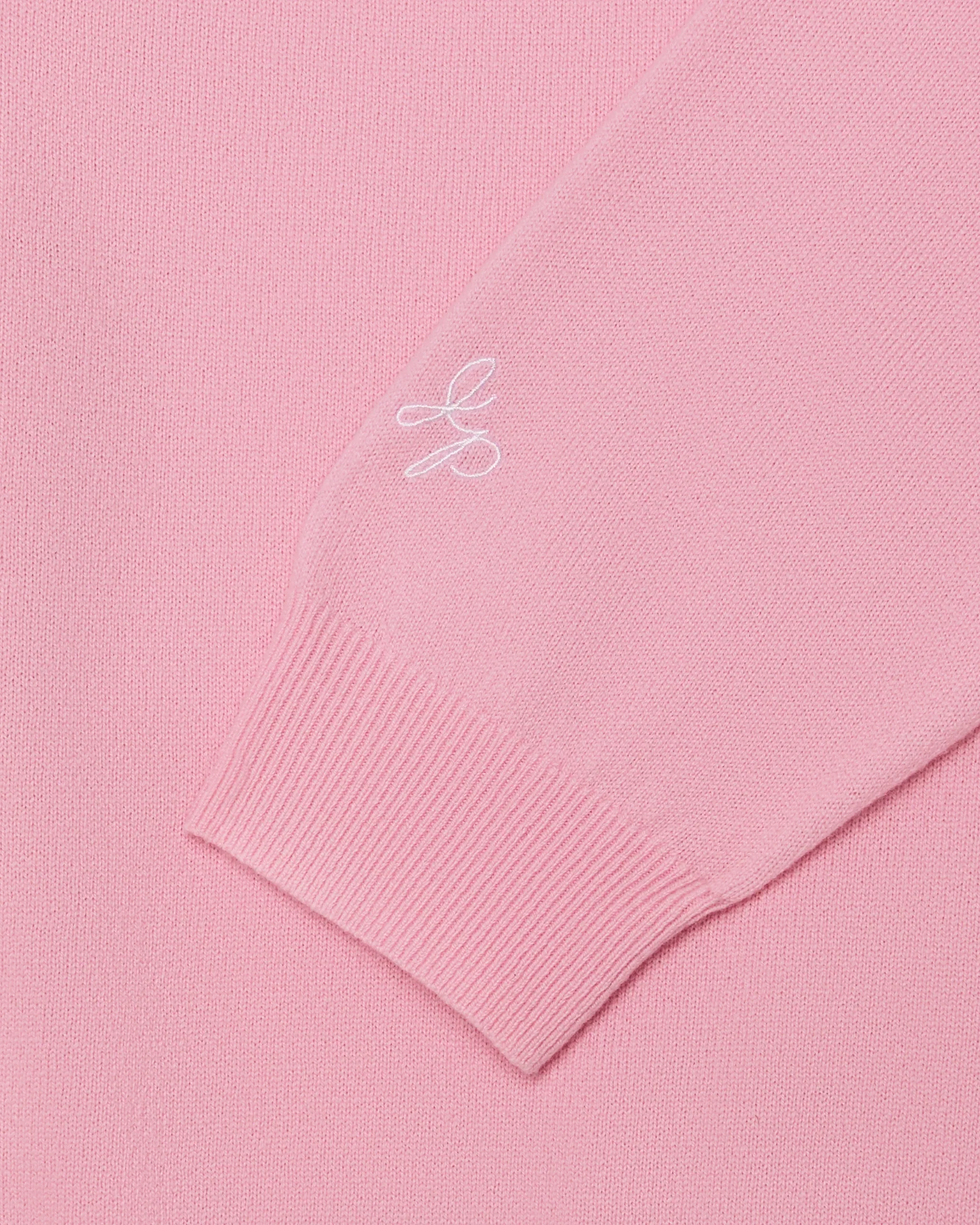 Malbon Golf x Jesper Parnevik V Neck Merino Wool Sweater - Pink - Image 7