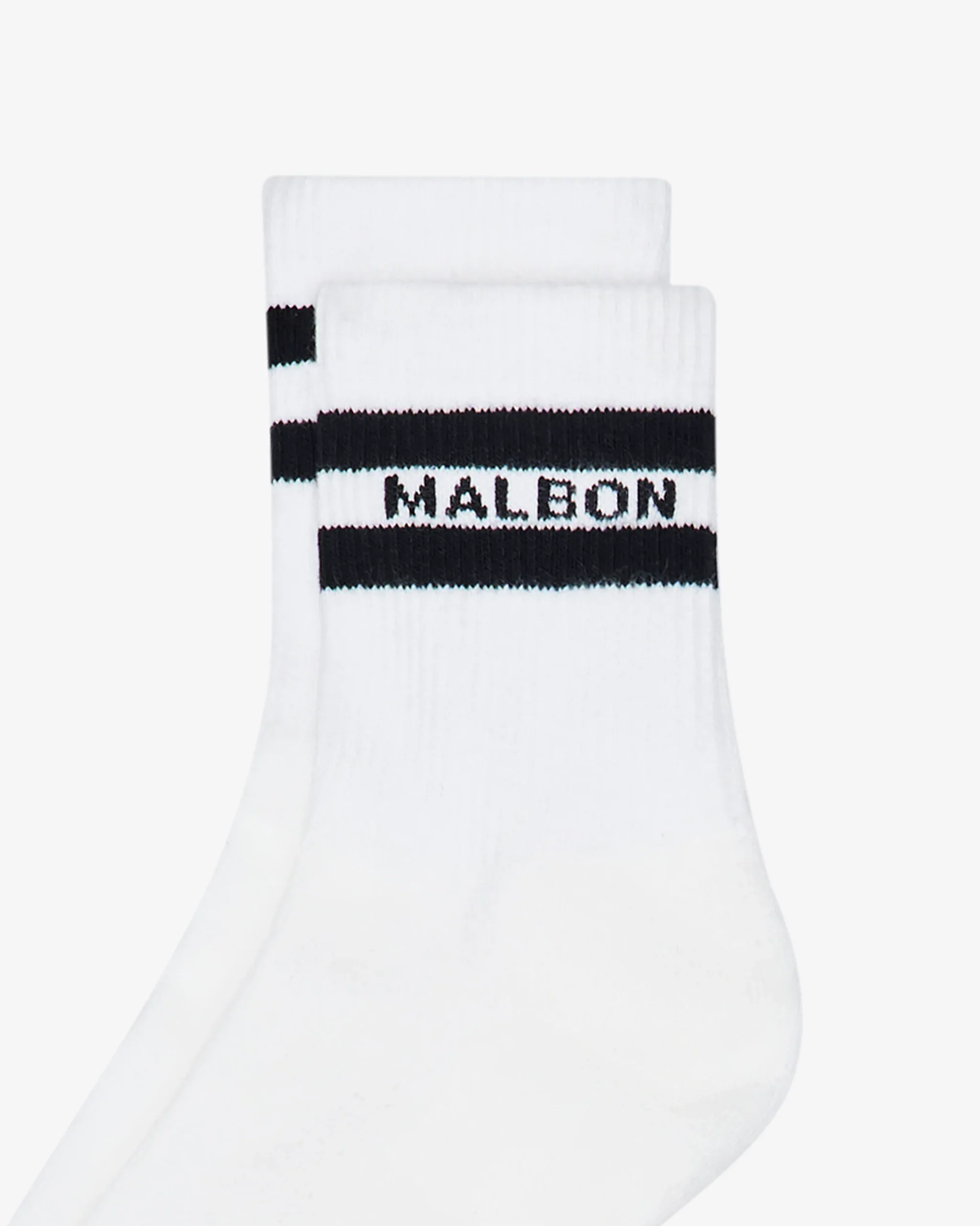 Malbon Nadine Athletic Socks - White - Image 3