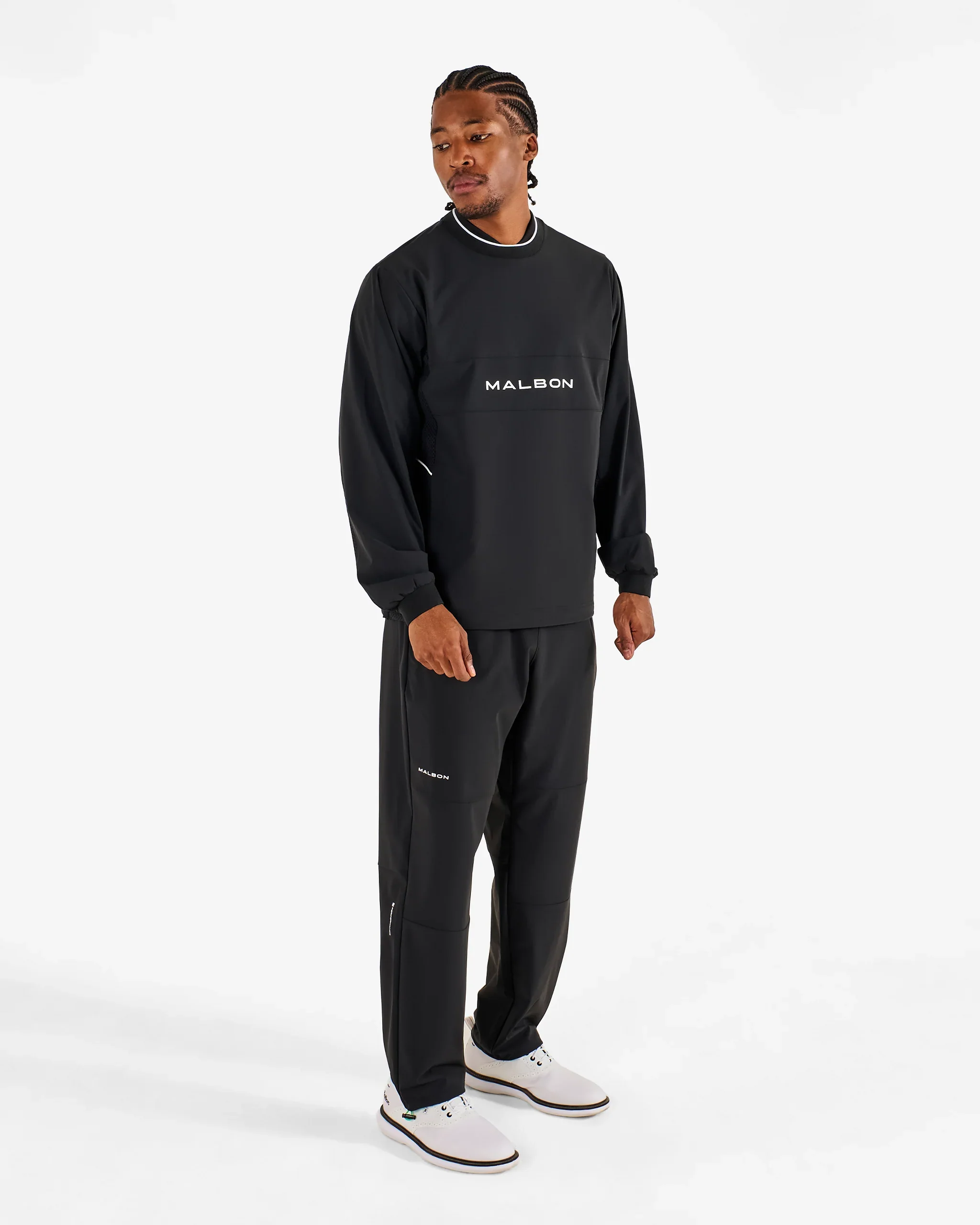 Malbon Performance Crew Popover - Black - Image 4