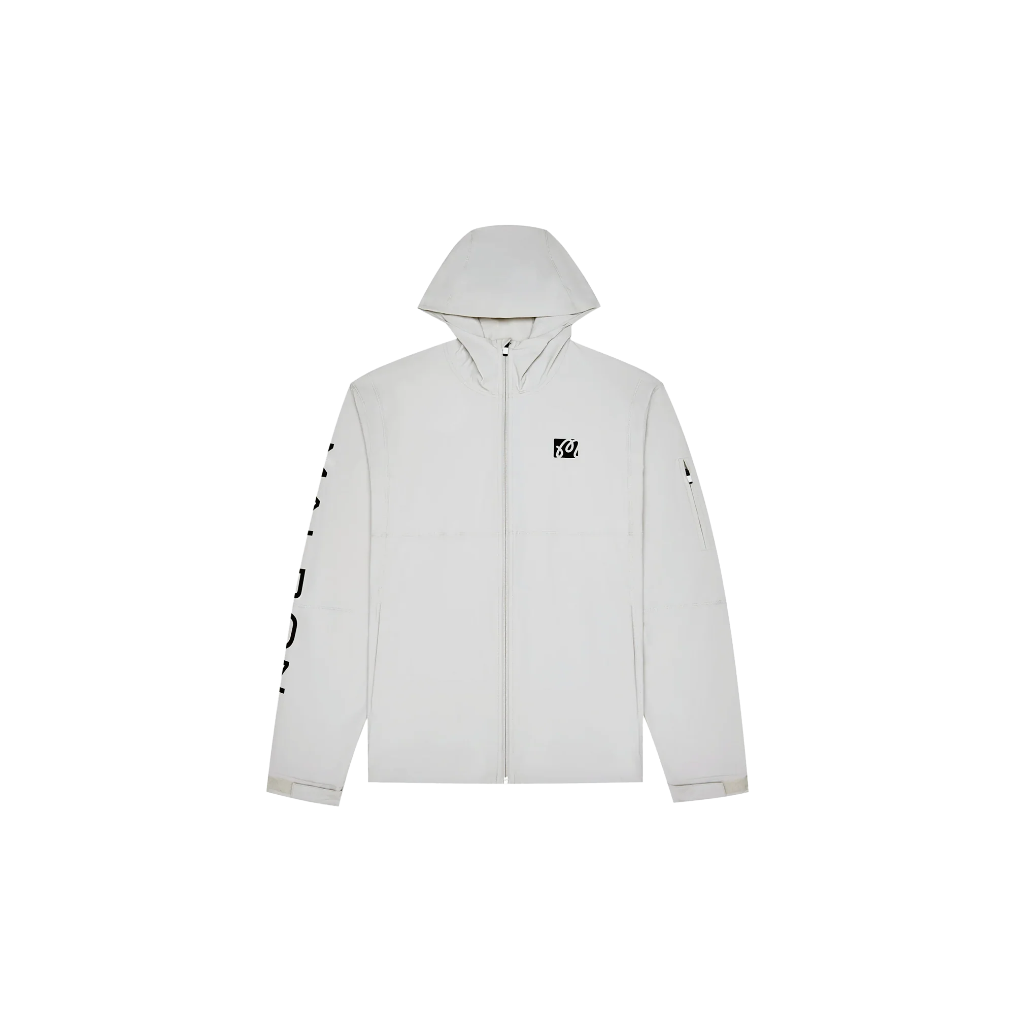 Malbon Performance Full Zip Shell Jacket- Silver