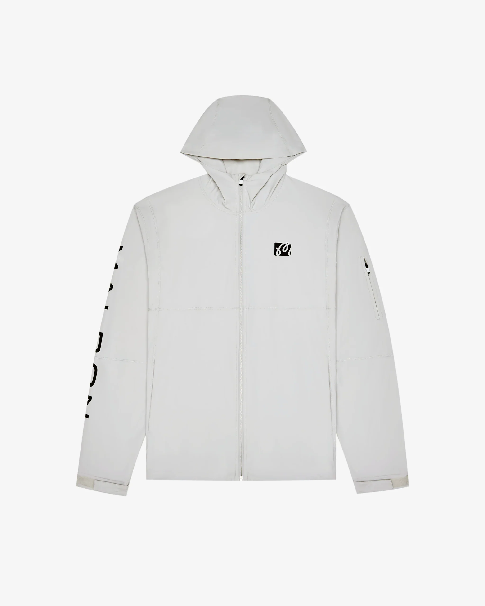 Malbon Performance Full Zip Shell Jacket- Silver - Image 3