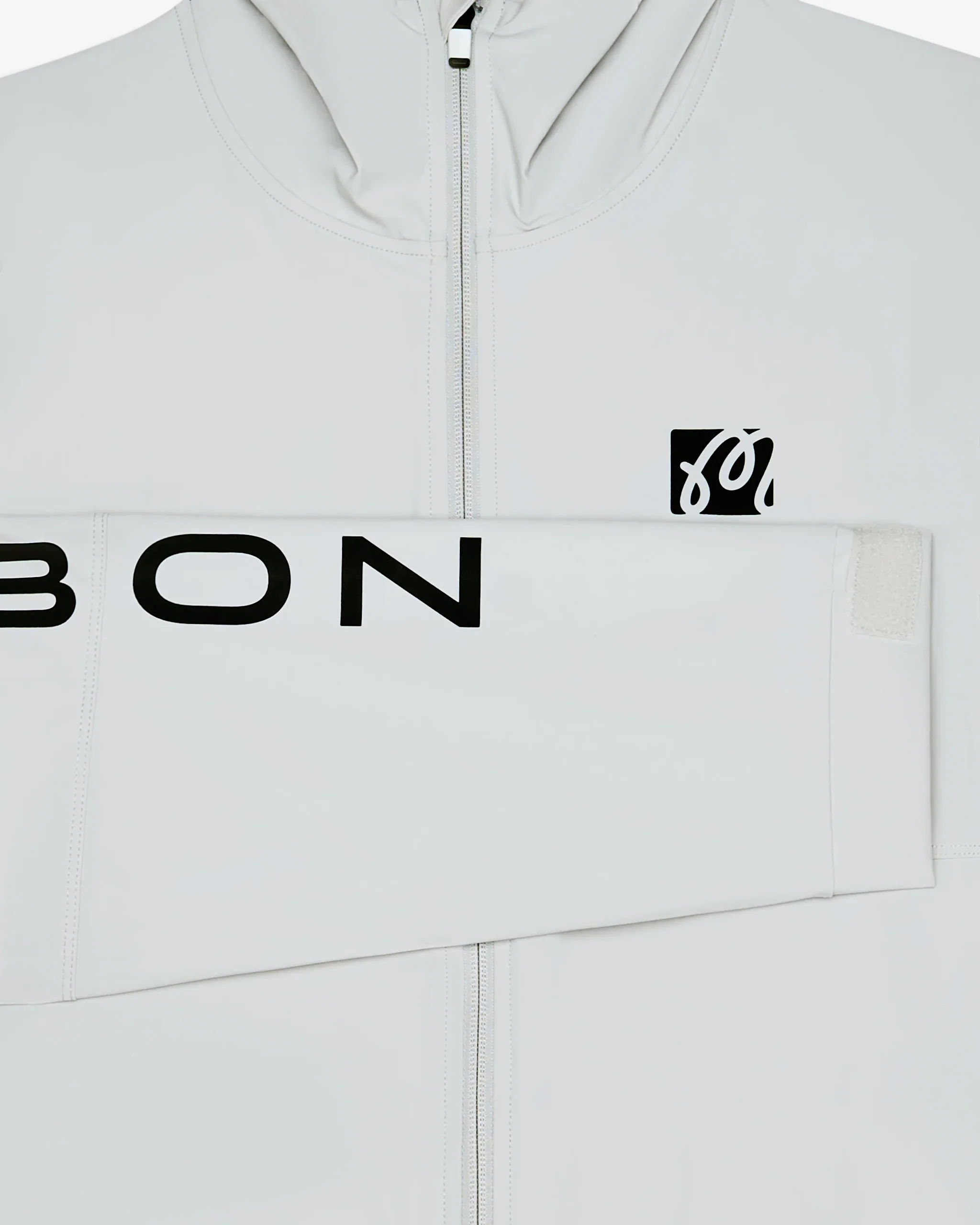 Malbon Performance Full Zip Shell Jacket- Silver - Image 4