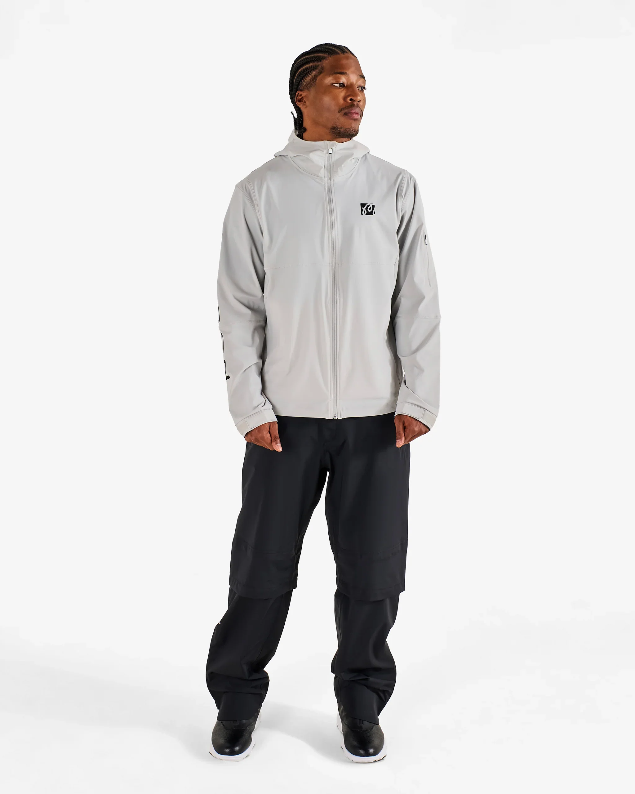 Malbon Performance Full Zip Shell Jacket- Silver - Image 6