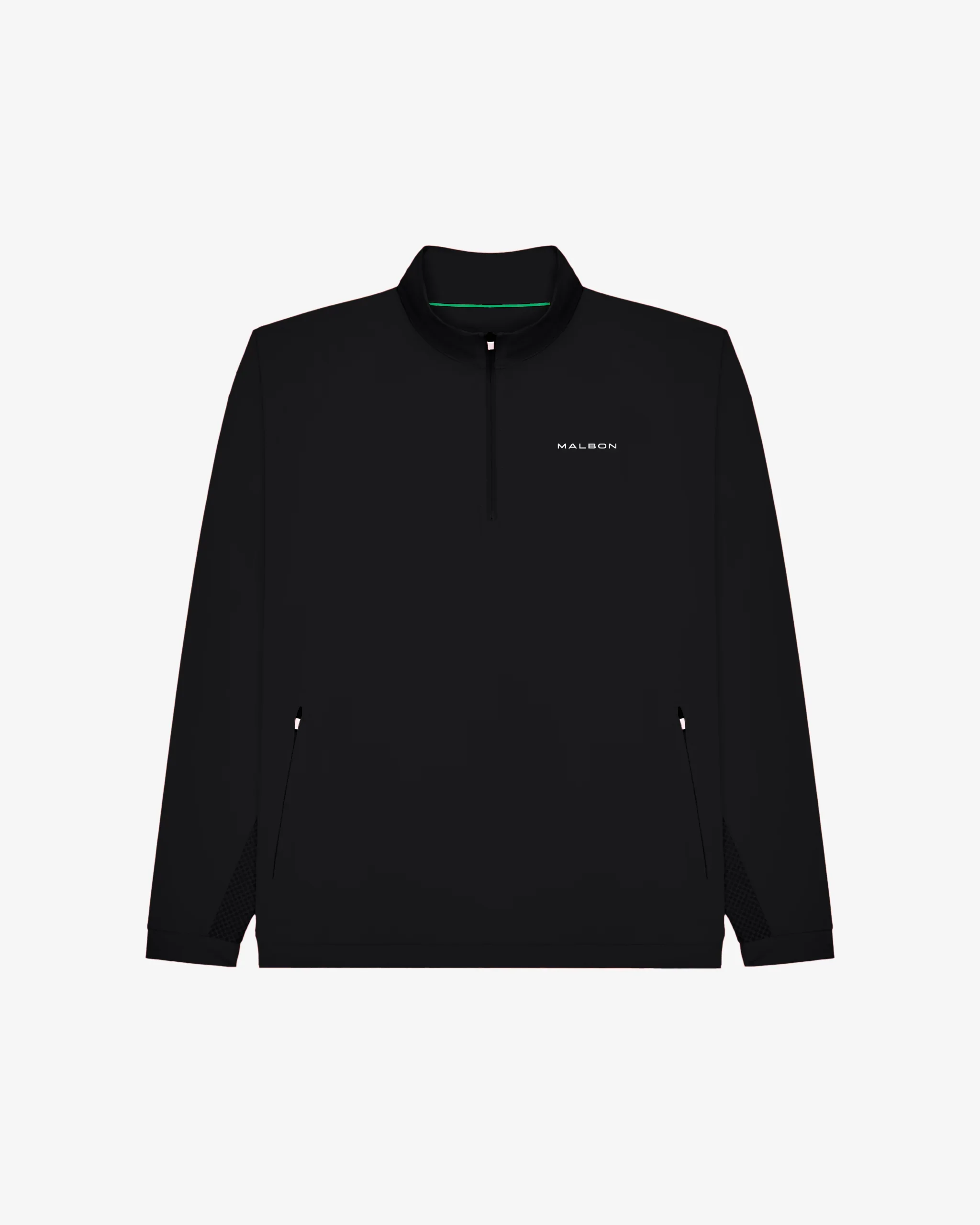 Malbon Performance Quarter Zip Shell Pullover - Black - Image 7