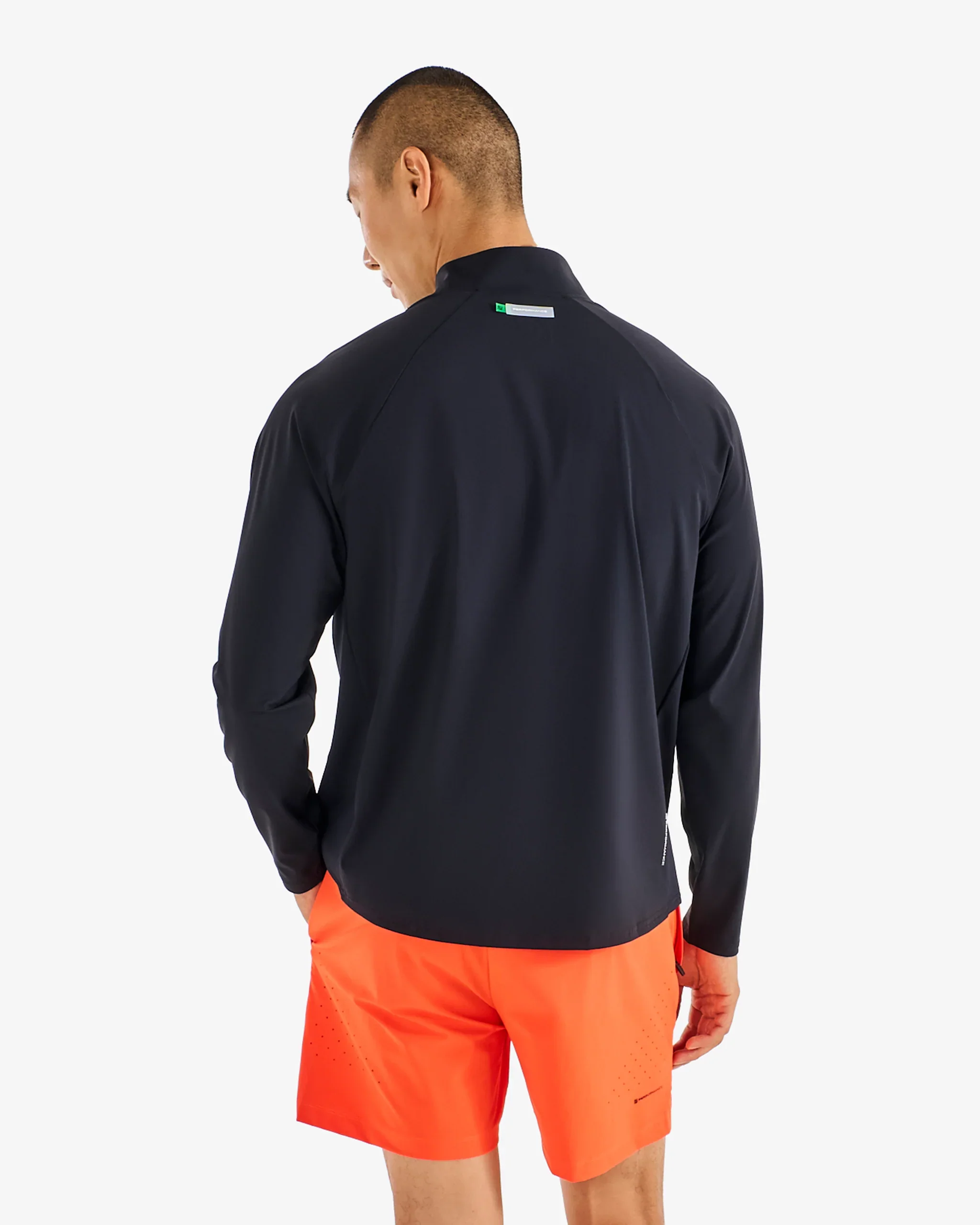 Malbon Performance Raglan Quarter Zip - Black - Image 5