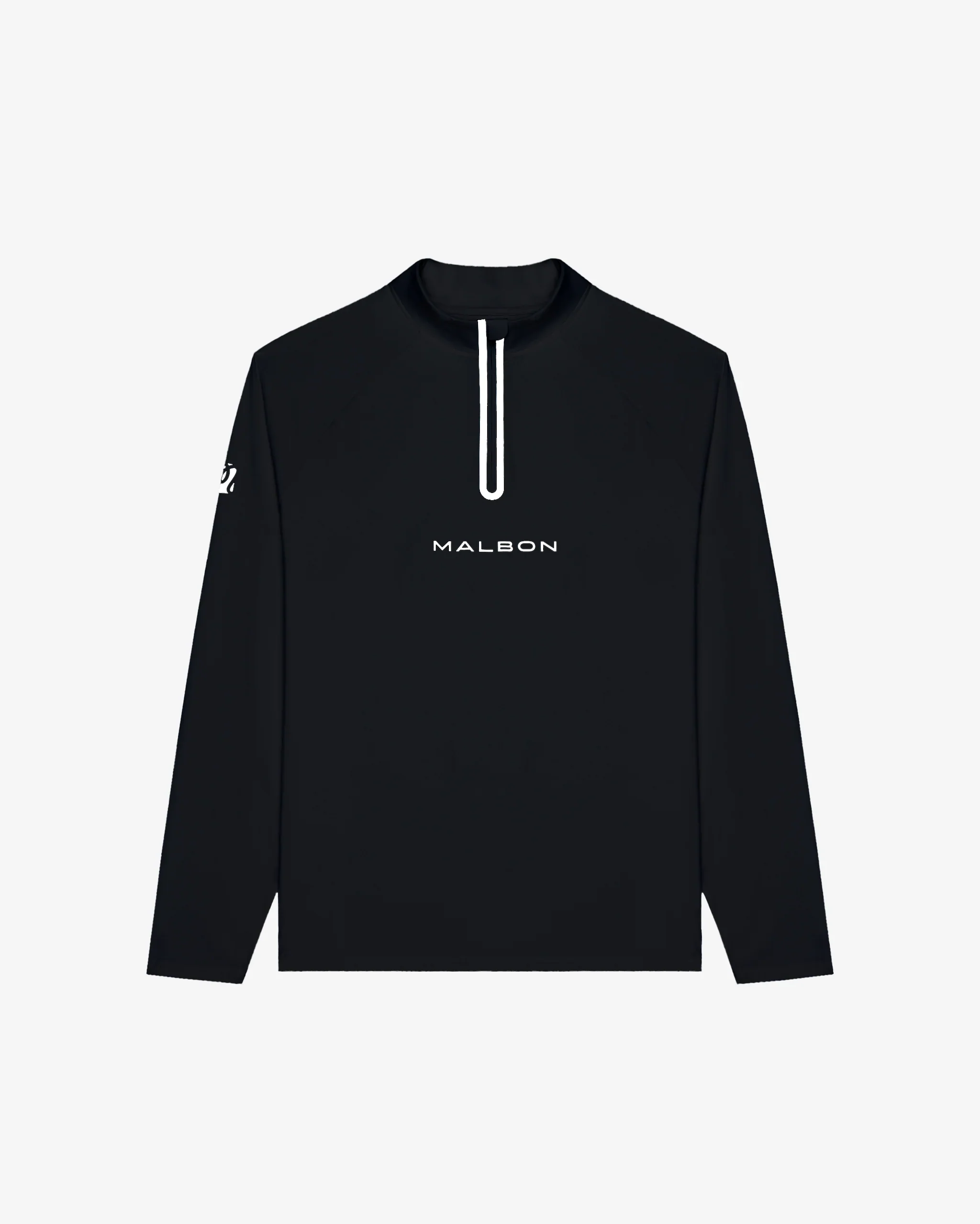 Malbon Performance Raglan Quarter Zip - Black - Image 8