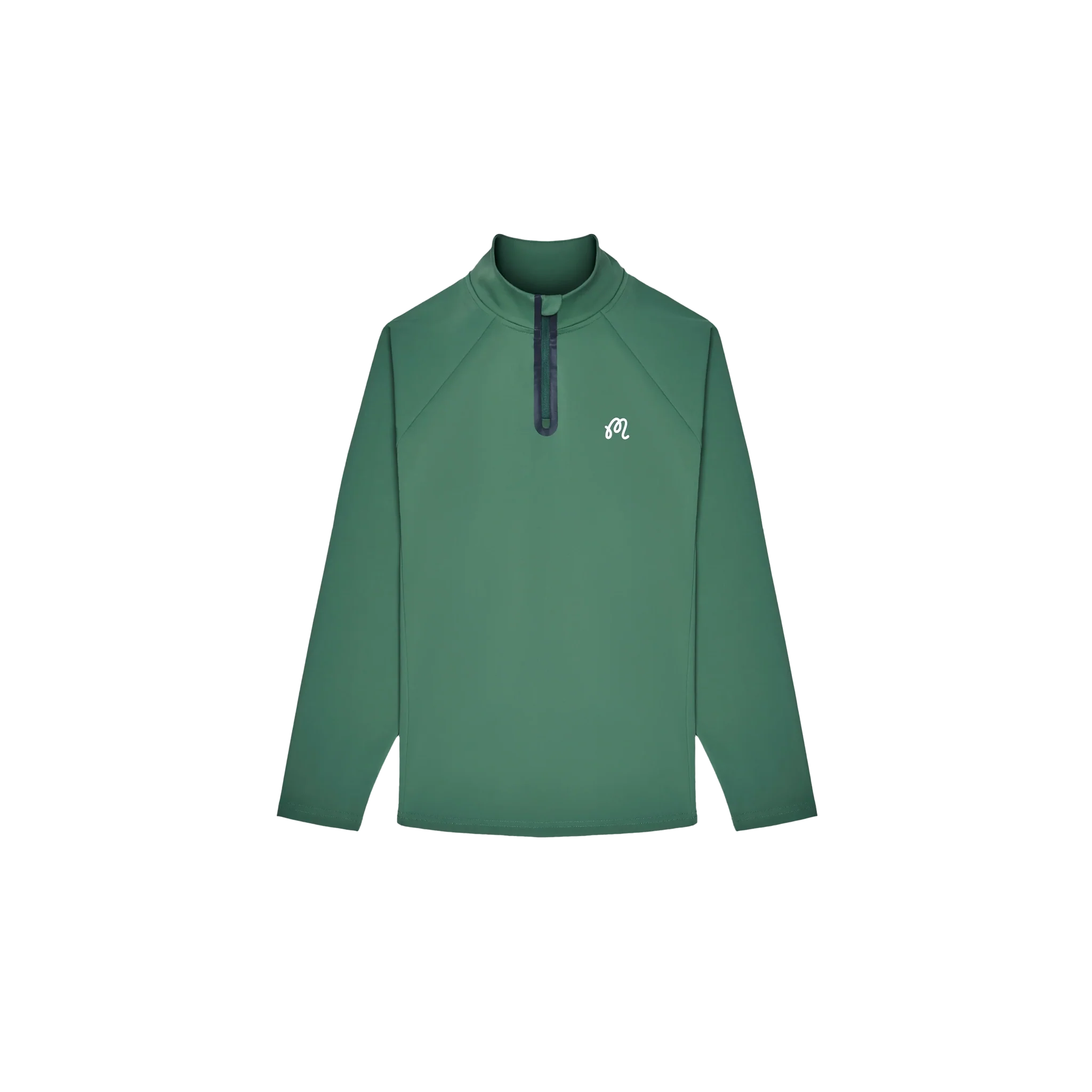 Malbon Performance Raglan Quarter Zip - Forest - Image 3