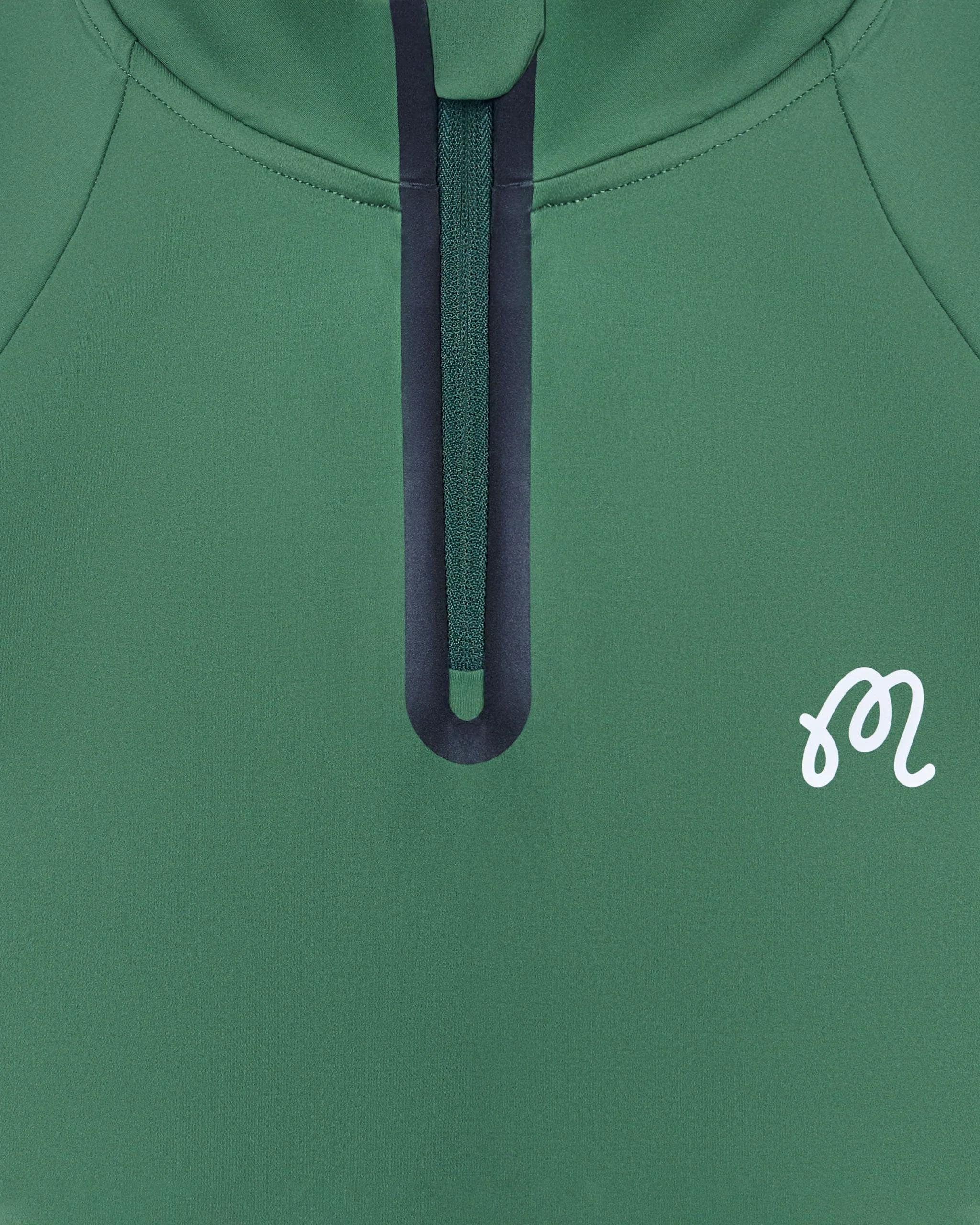 Malbon Performance Raglan Quarter Zip - Forest - Image 6
