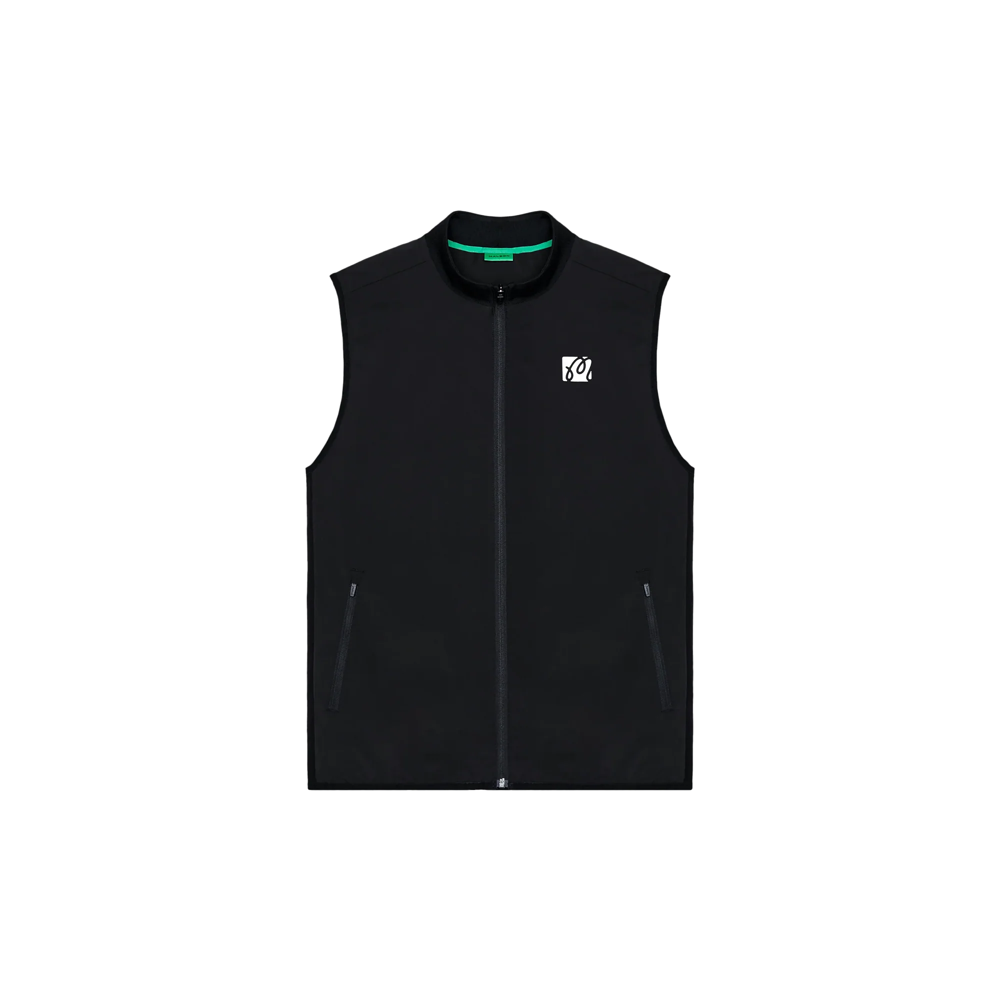Malbon Performance Ribbed Panel Vest - Black