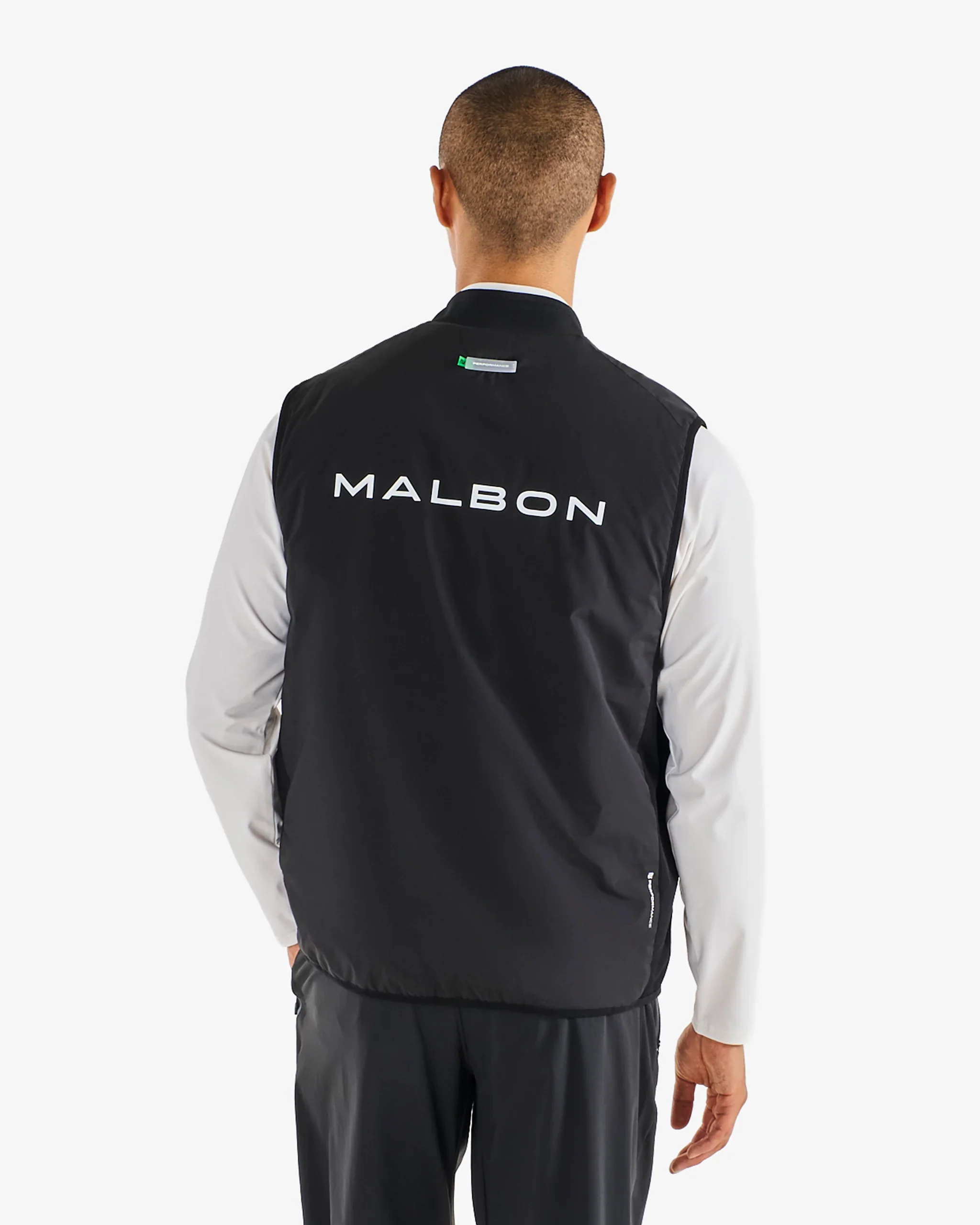 Malbon Performance Ribbed Panel Vest - Black - Image 3
