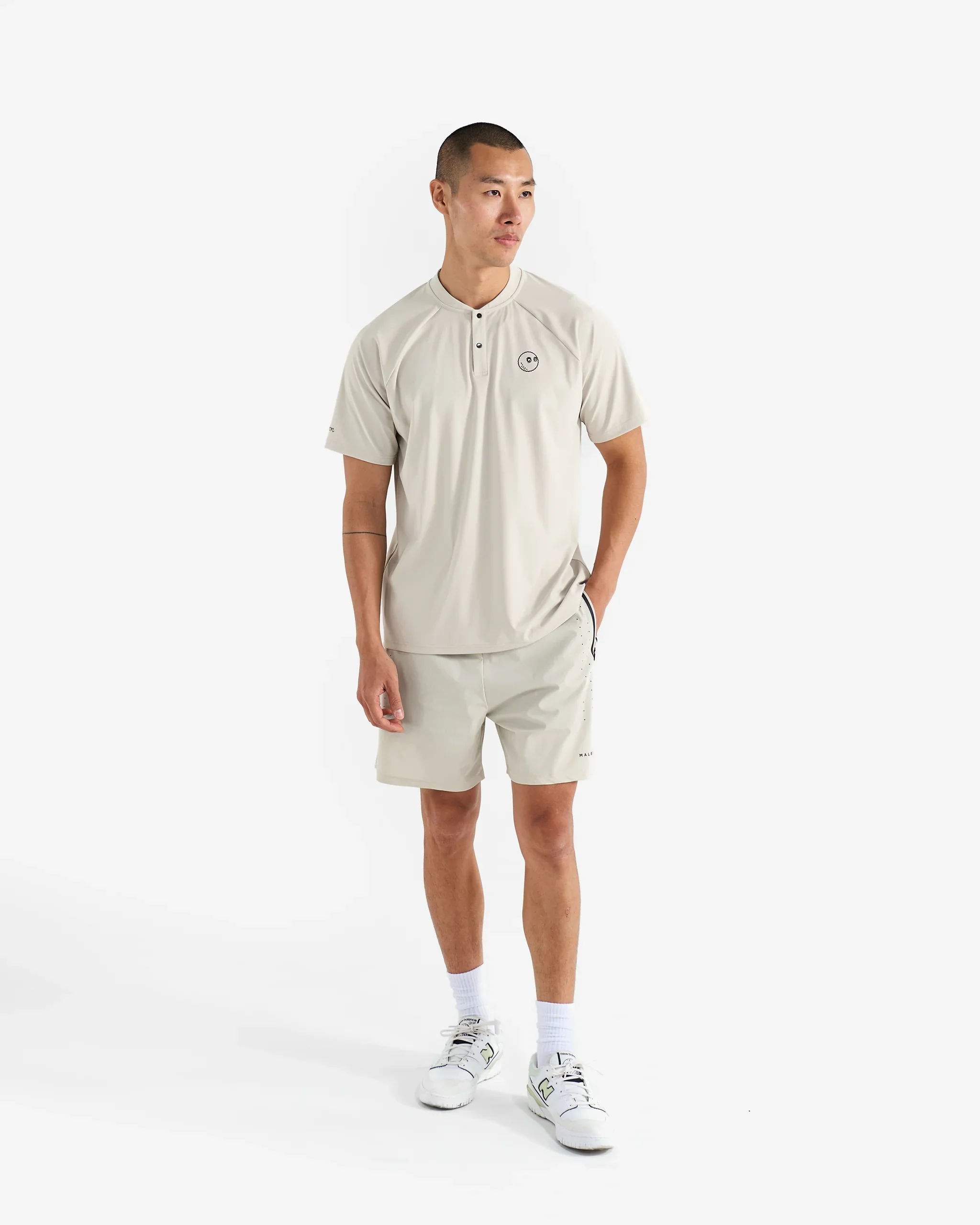 Malbon Performance Blade Collar Polo - Sand - Image 8