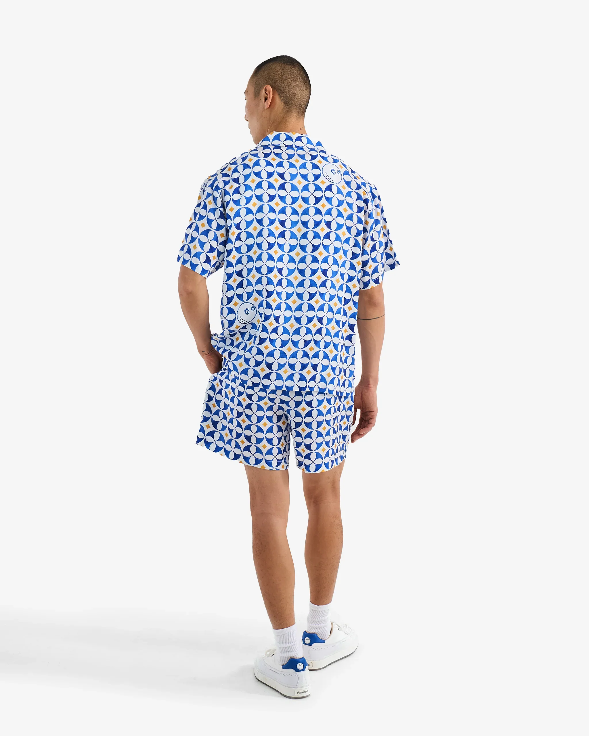 Malbon Riviera Scooter Short - Blue - Image 4