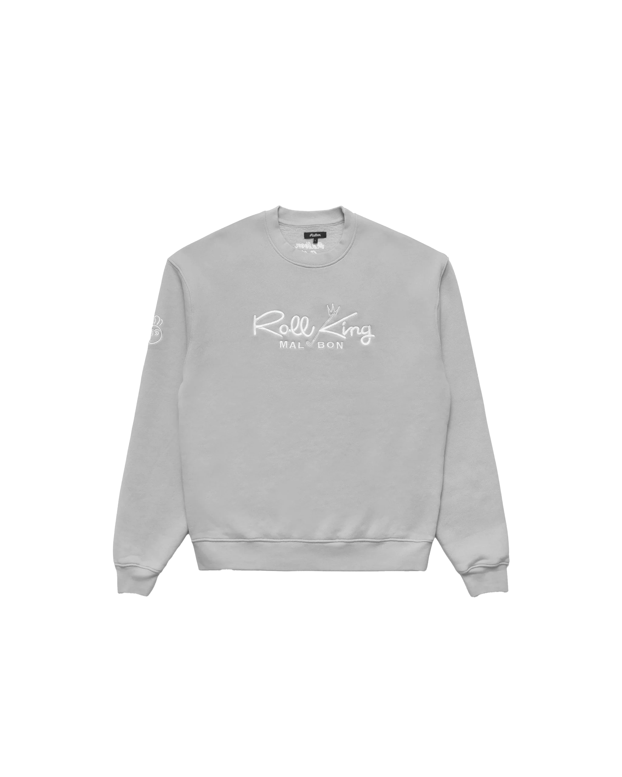 Malbon Roll King Crew Fleece - Steel - Image 3