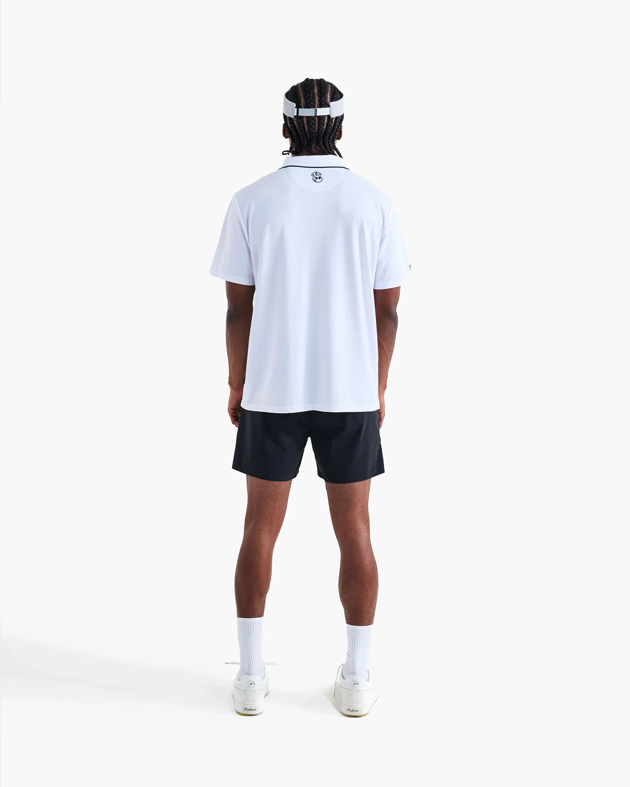 Malbon Roll King Performance Pique Polo - White - Image 5