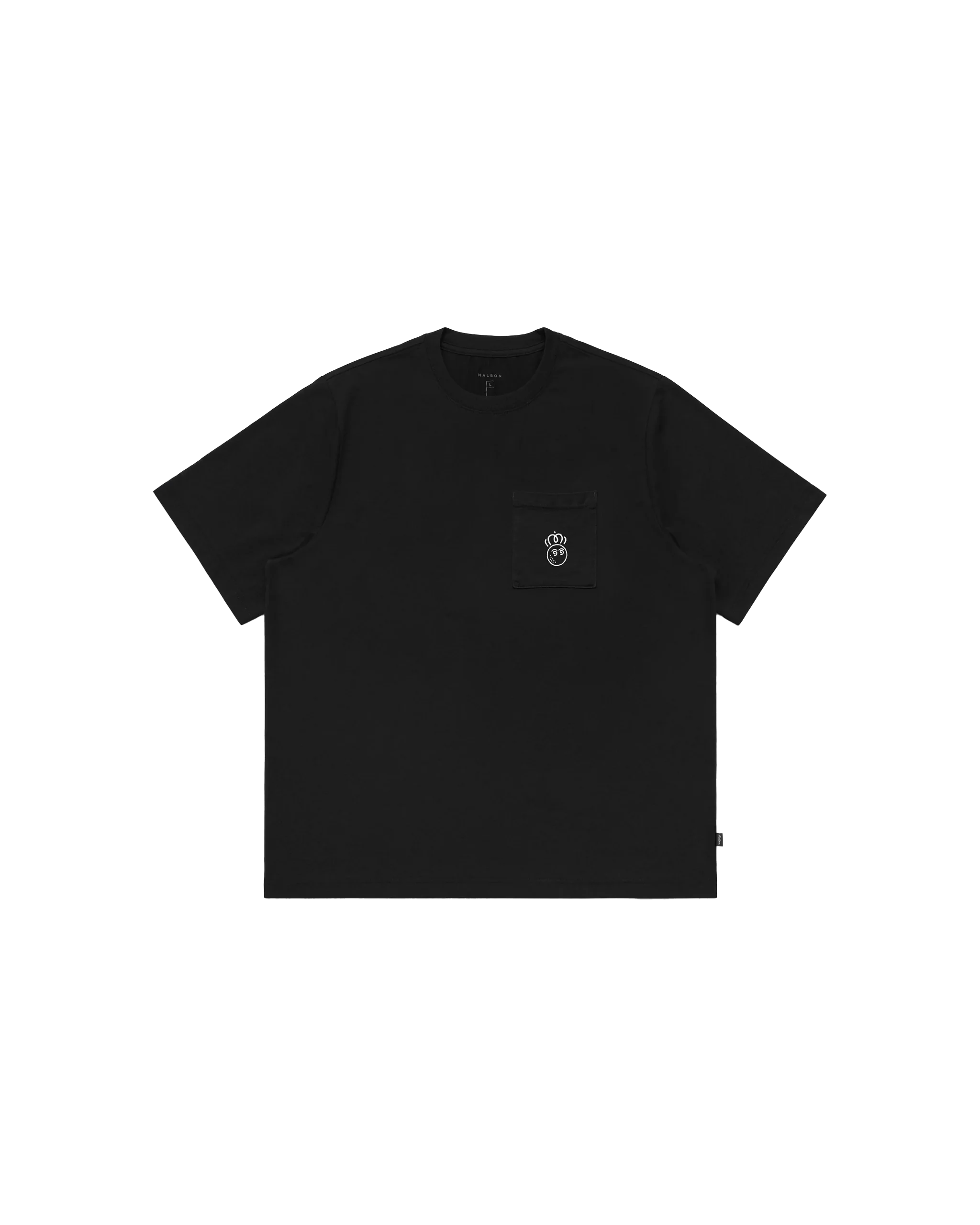 Malbon Roll King Pocket T-Shirt - Black - Image 3