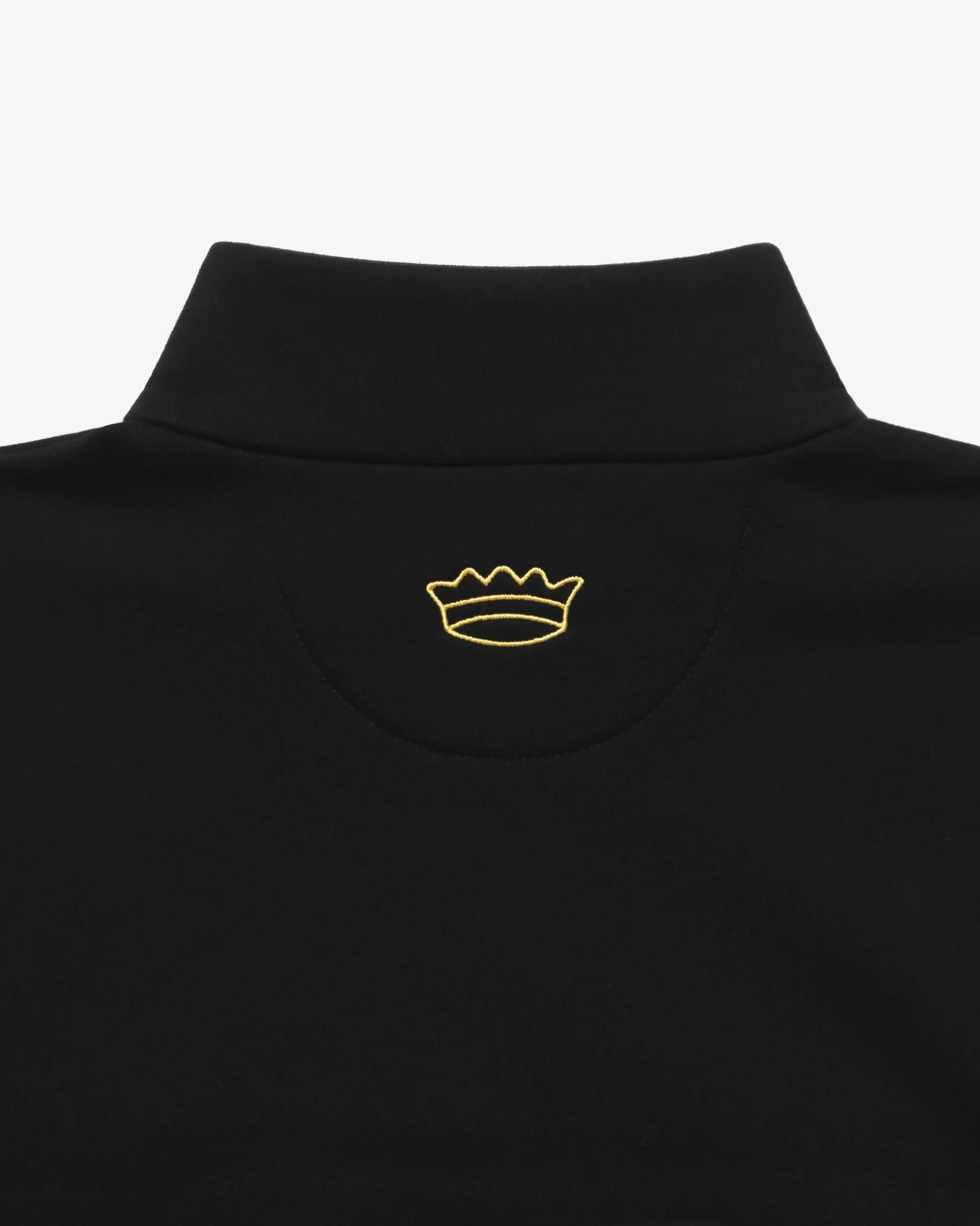 Malbon Trophy Quarter Zip Fleece - Black - Image 4