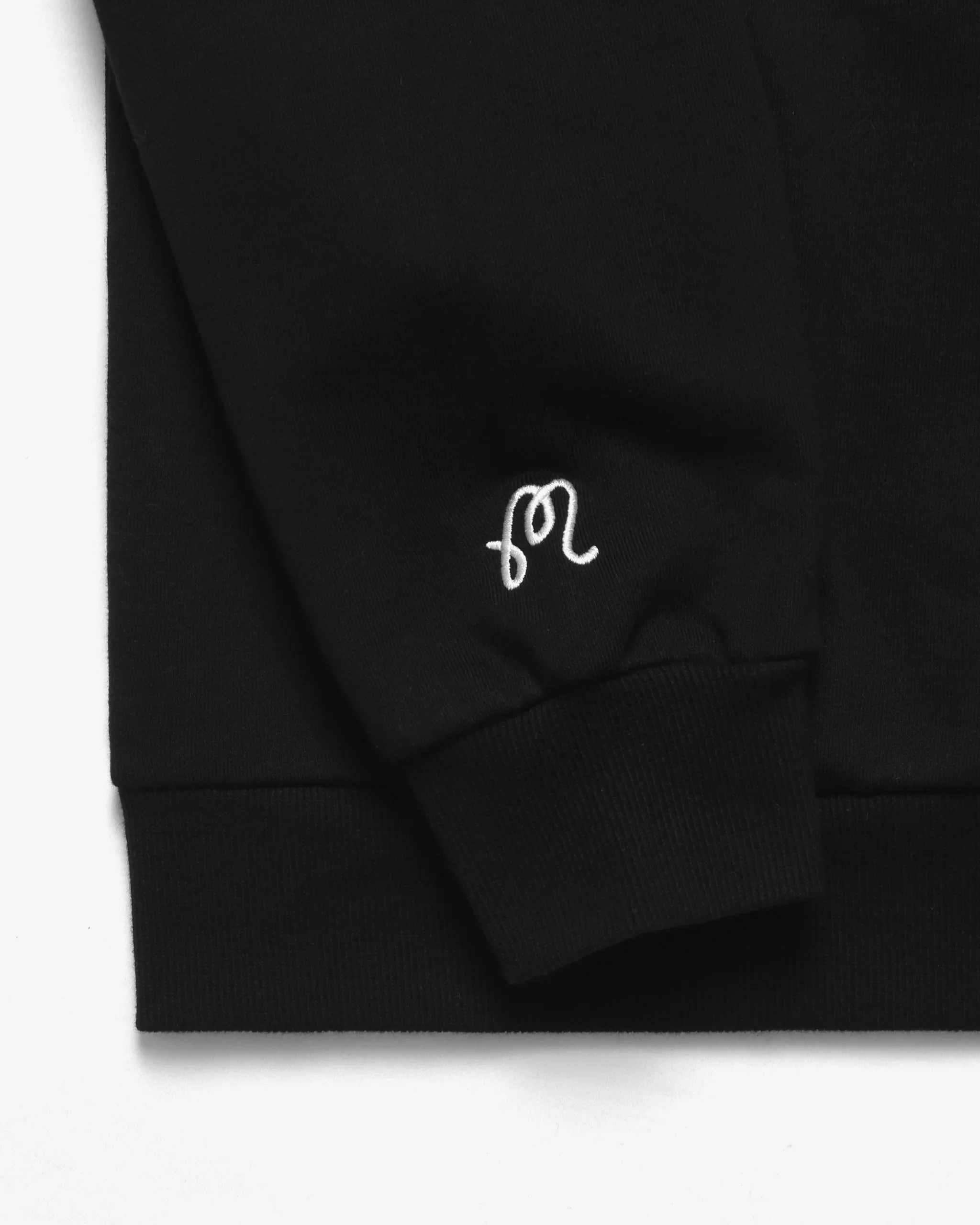 Malbon Trophy Quarter Zip Fleece - Black - Image 5