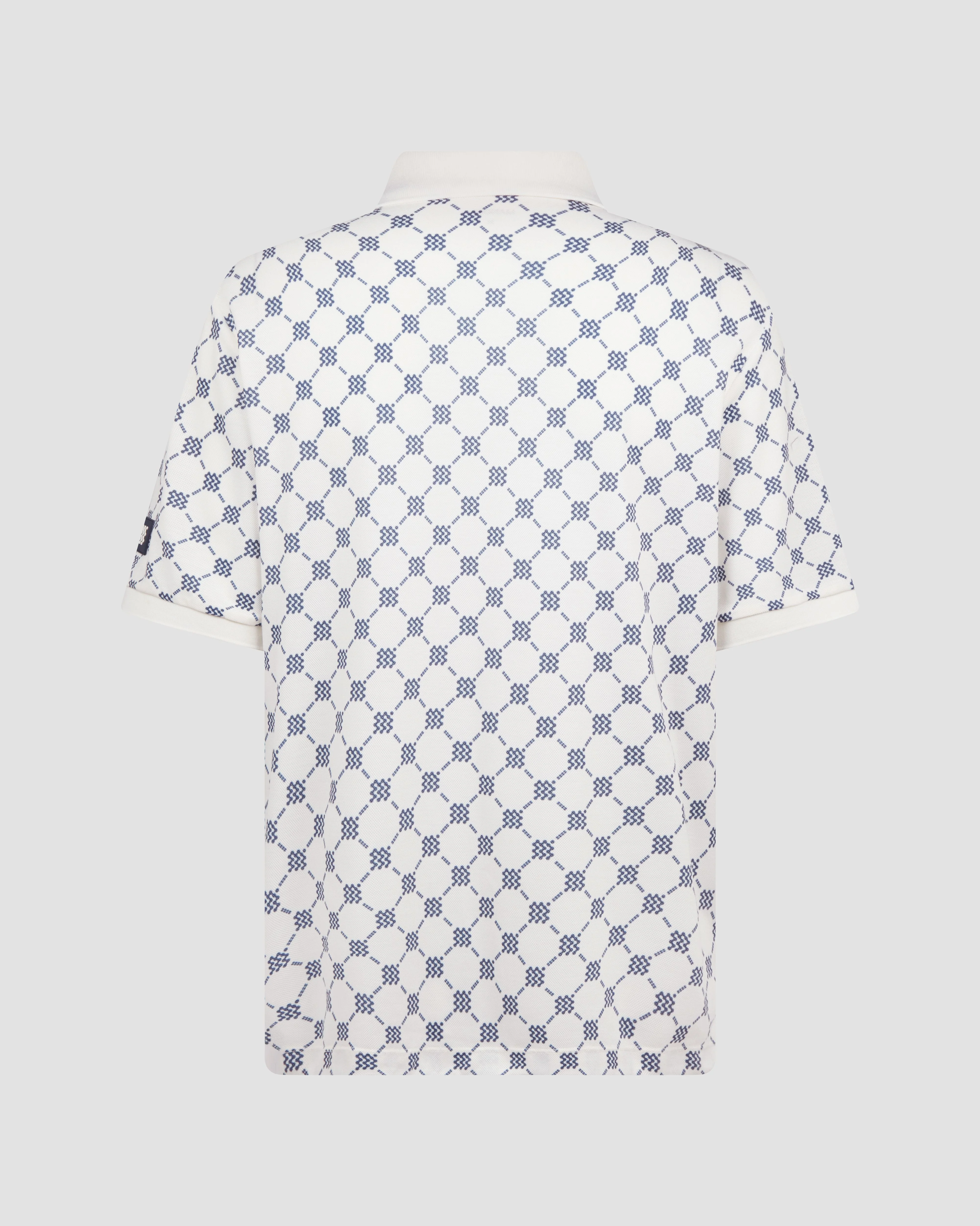 Manors GOAT Pique Polo Monogram - Cream - Image 7