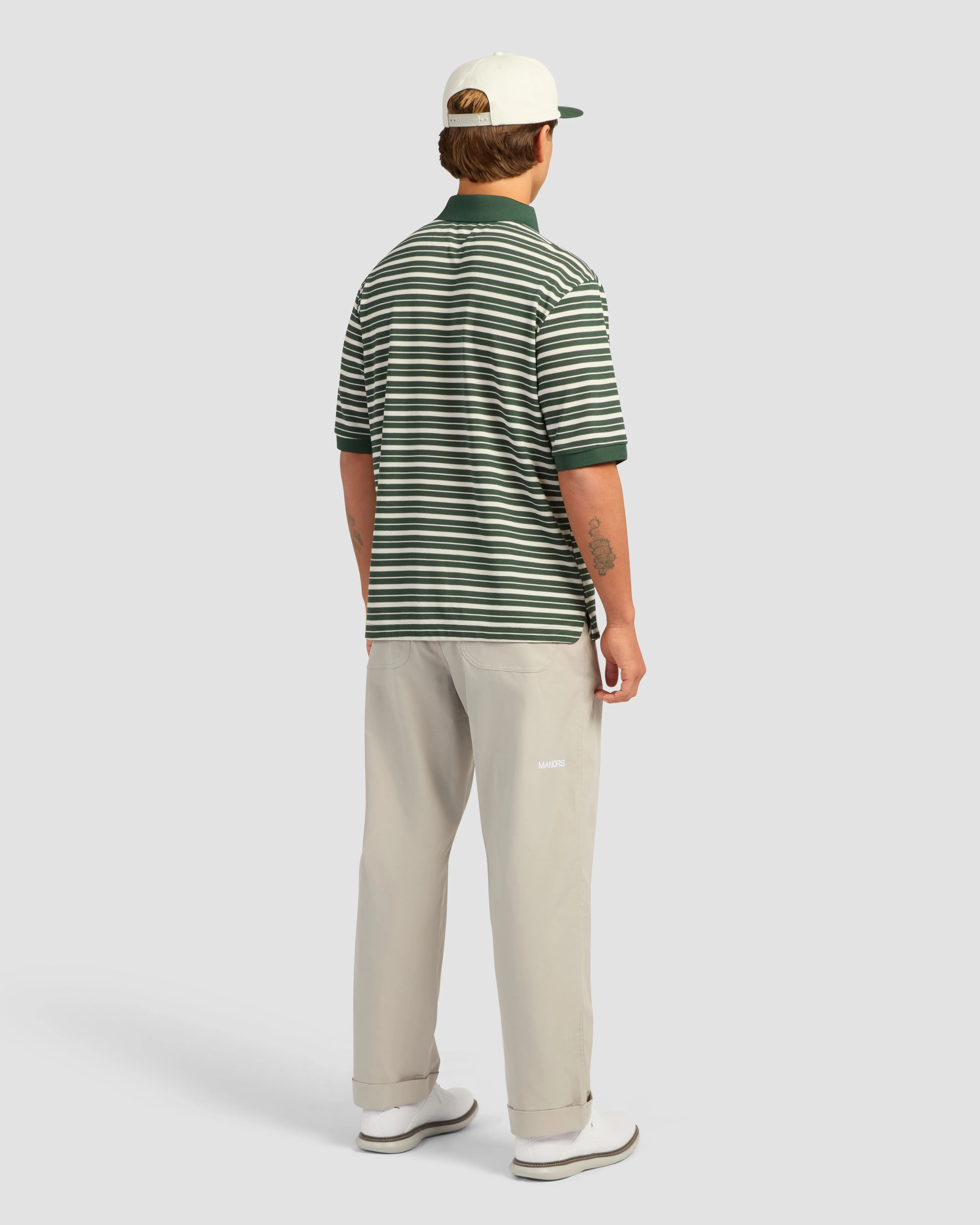 Manors GOAT Pique Polo 2.0 - Pine Green - Image 5
