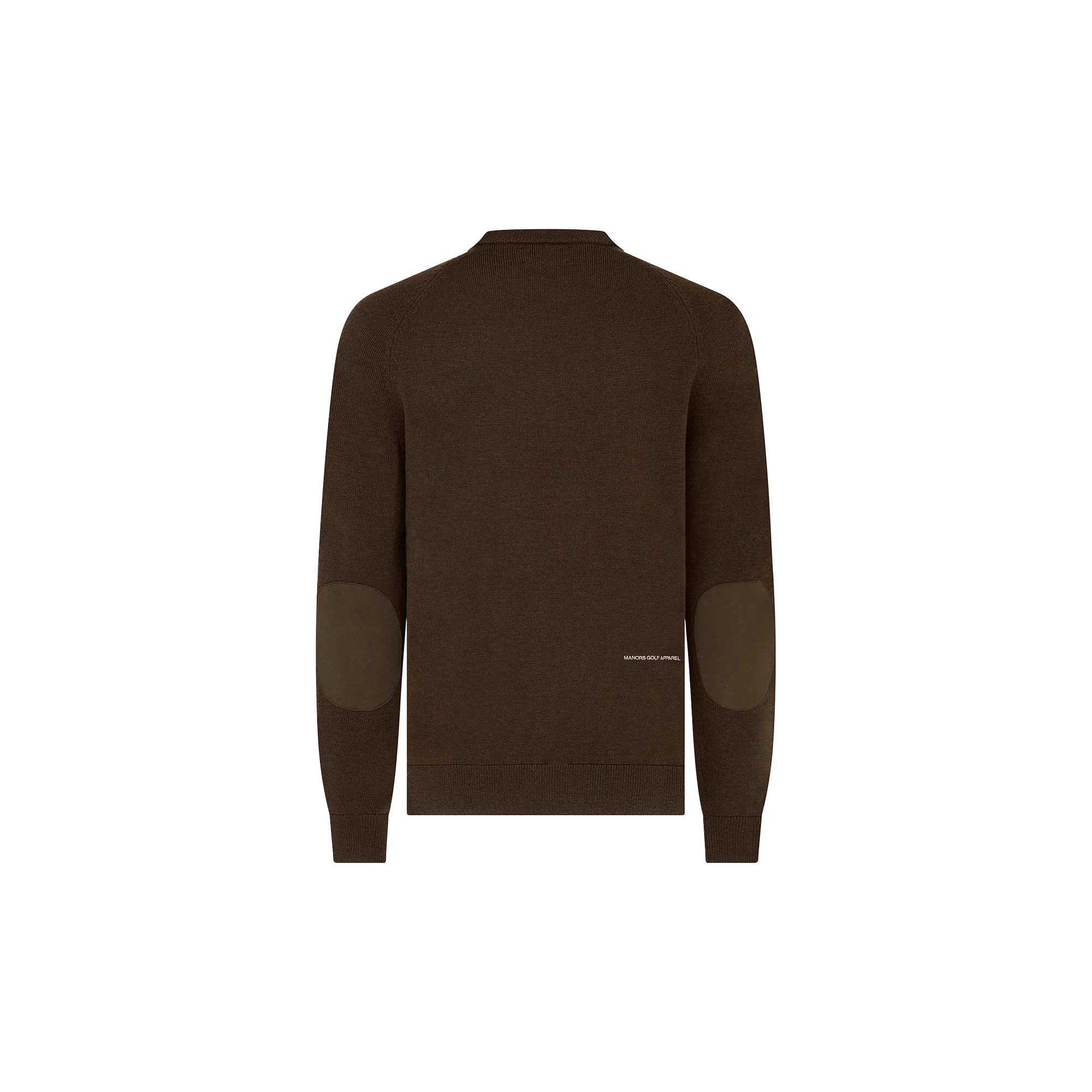 Manors Golf Merino Tech Crewneck - Hickory Brown - Image 4