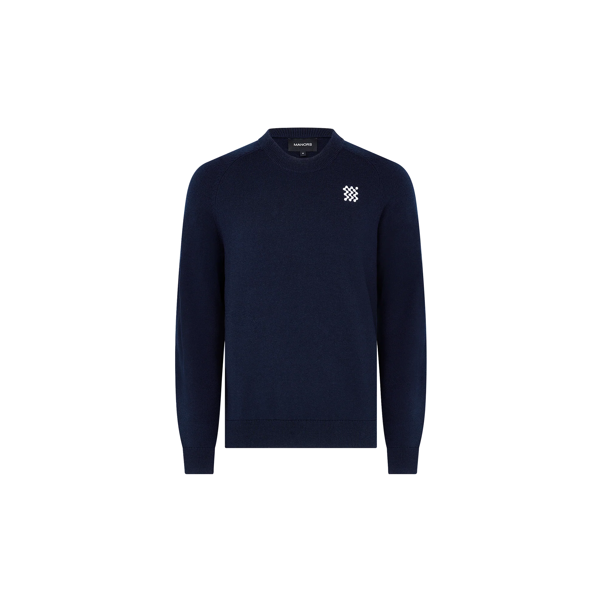 Manors Golf Merino Tech Crewneck - Midnight