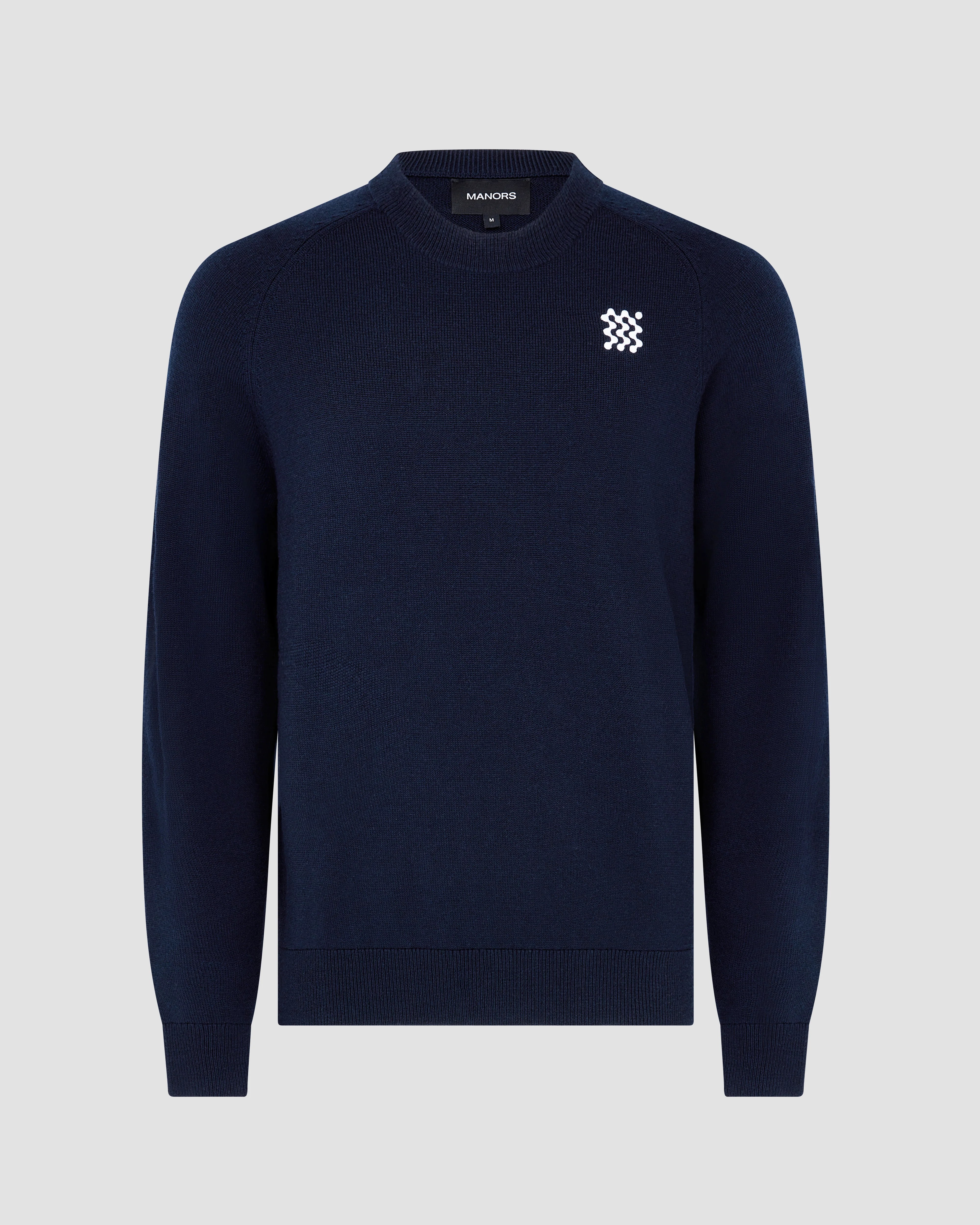 Manors Golf Merino Tech Crewneck - Midnight - Image 3