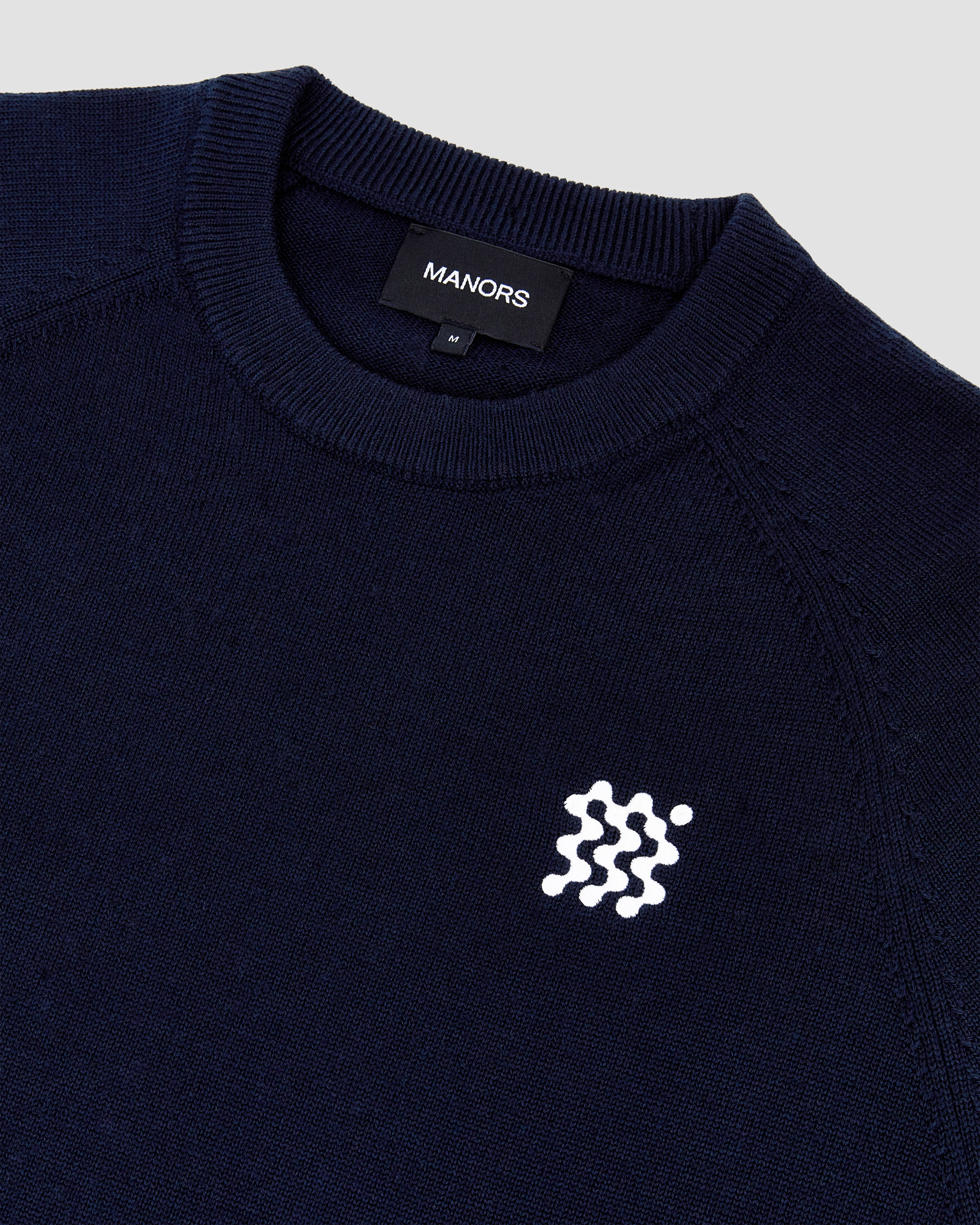 Manors Golf Merino Tech Crewneck - Midnight - Image 7