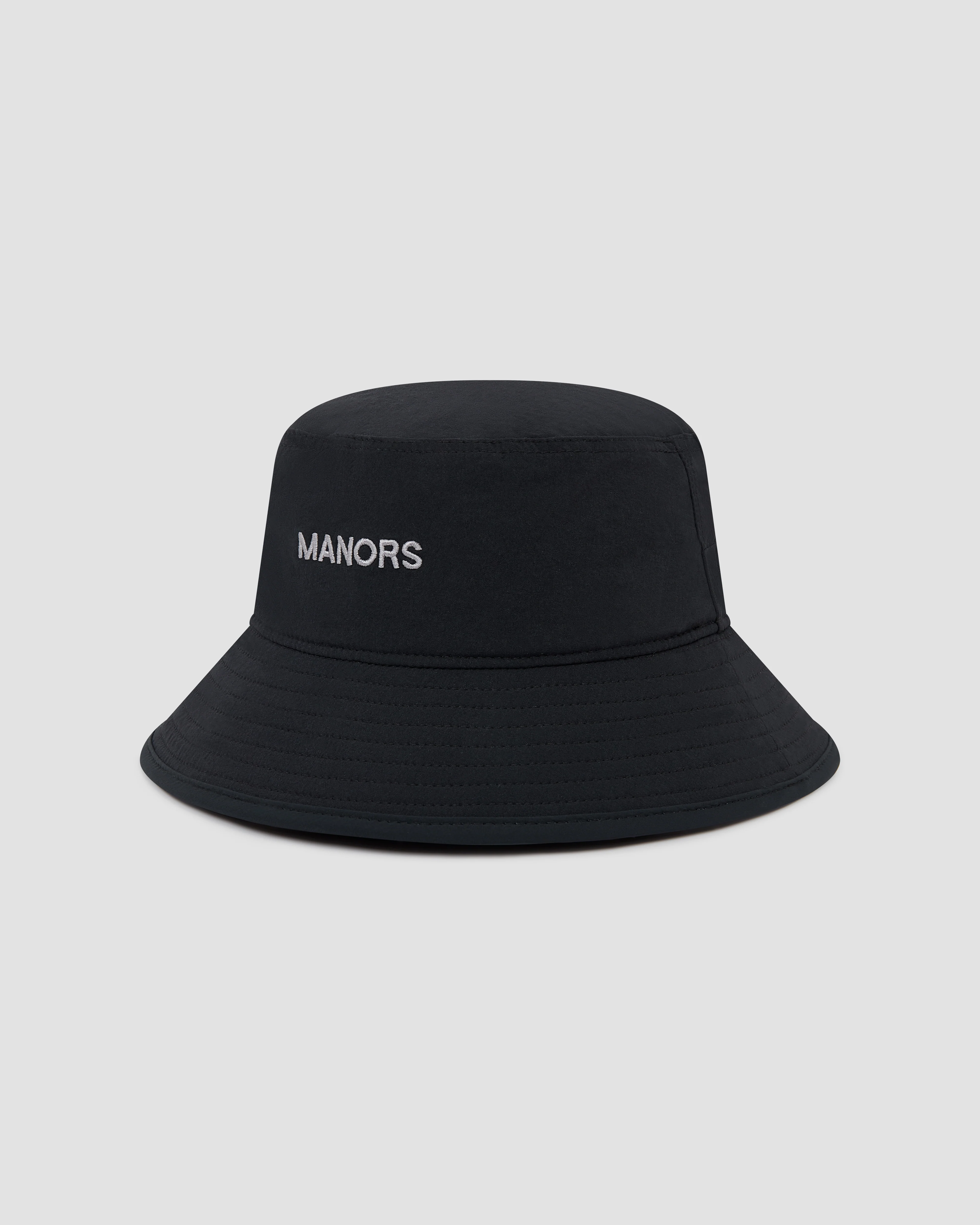 Manors Golf Recycled Greenskeeper Bucket Hat - Black - Image 3