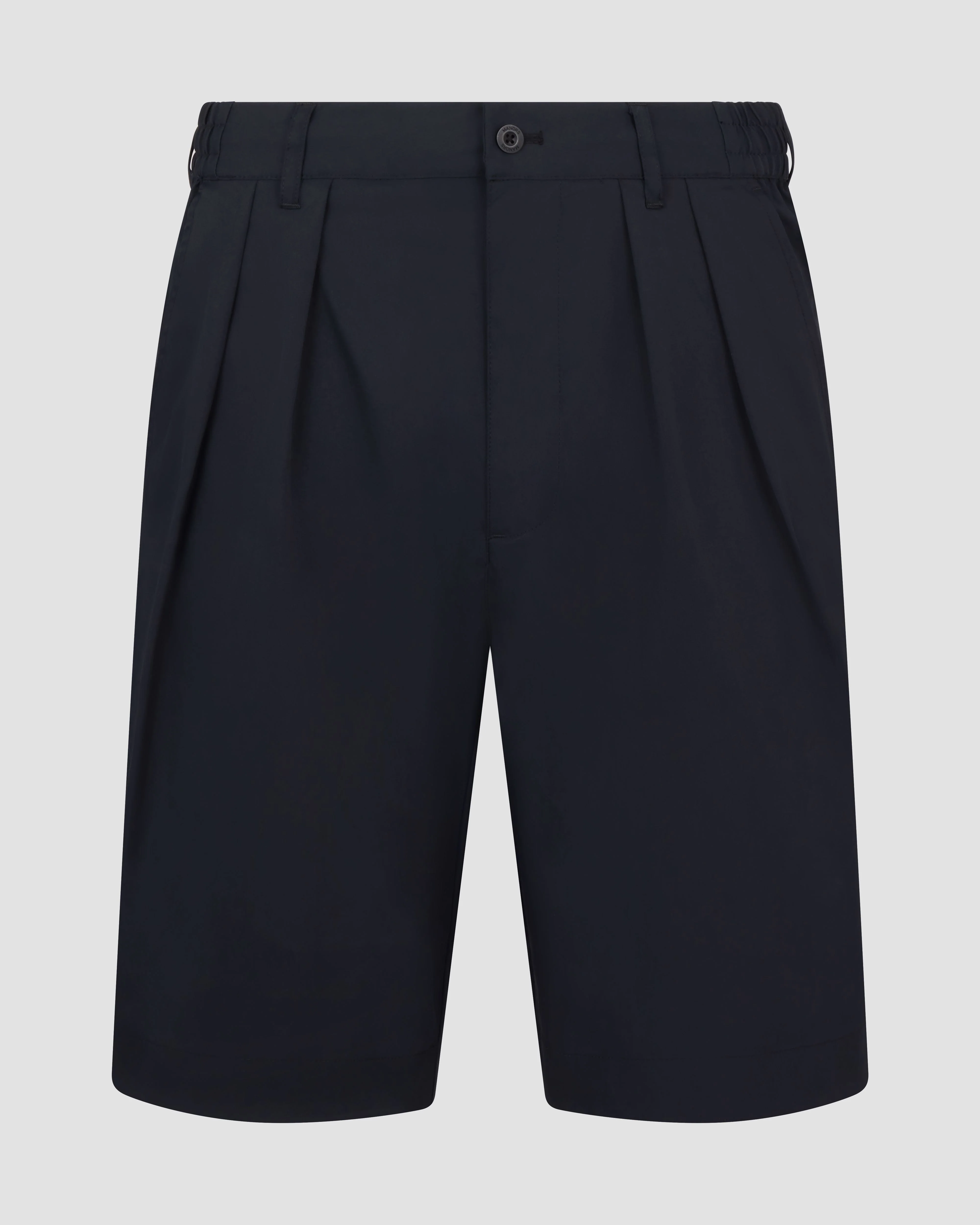 Manors Lightweight Pleated Shorts - Black - Image 8