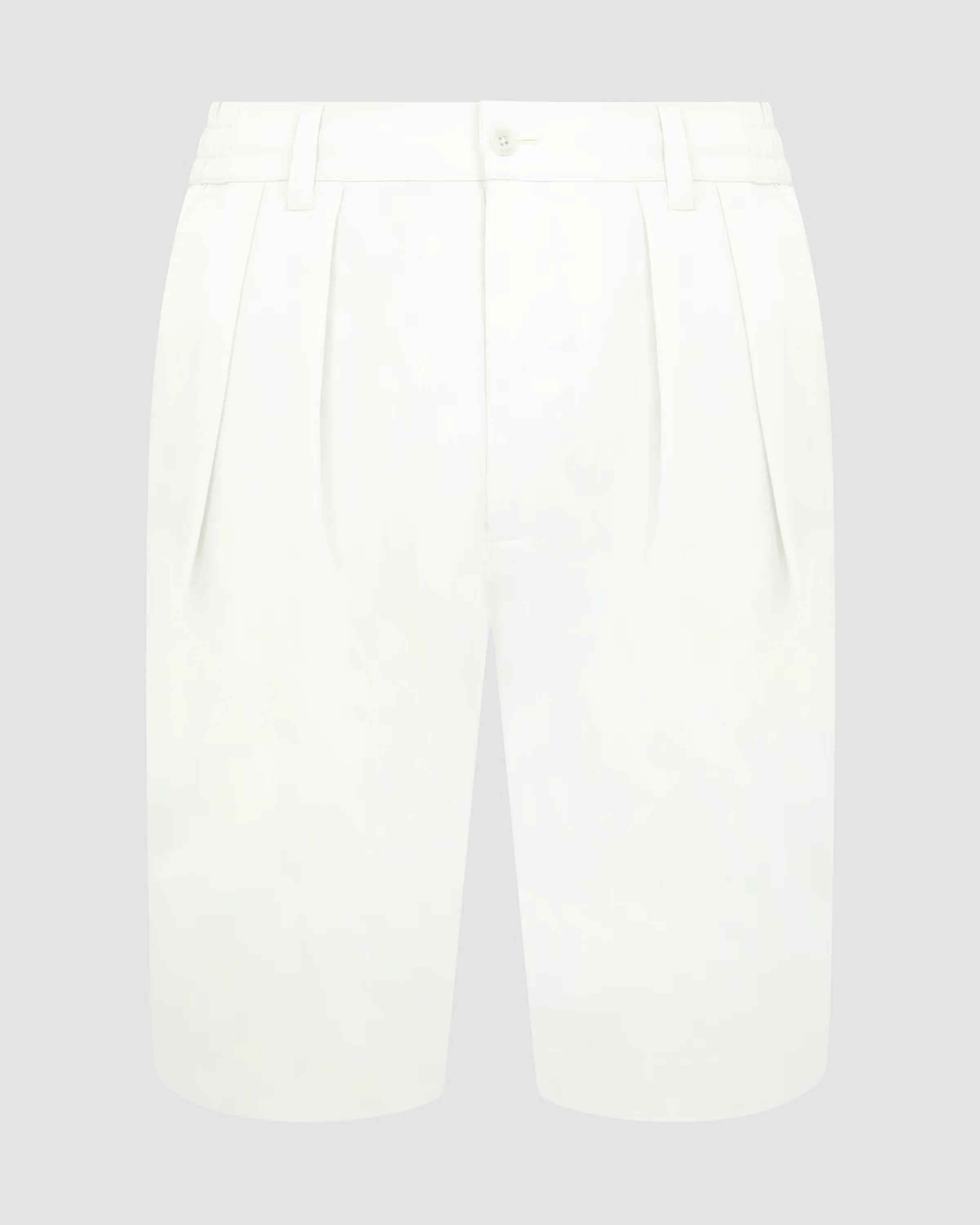 Manors Lightweight Pleated Shorts  - Pebble - Image 3