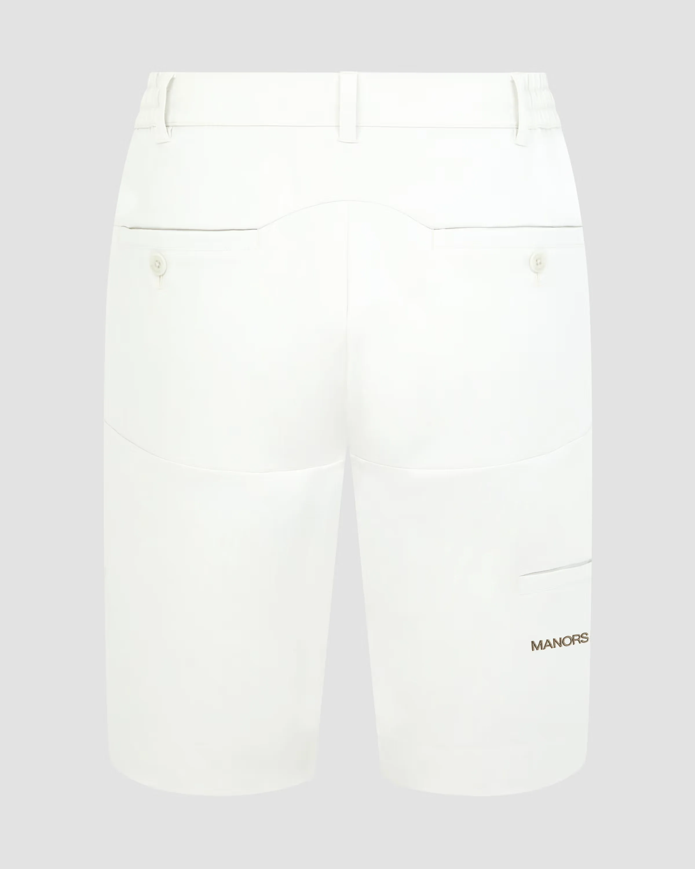 Manors Lightweight Pleated Shorts  - Pebble - Image 5