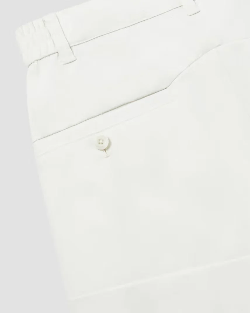 Manors Lightweight Pleated Shorts  - Pebble - Image 8