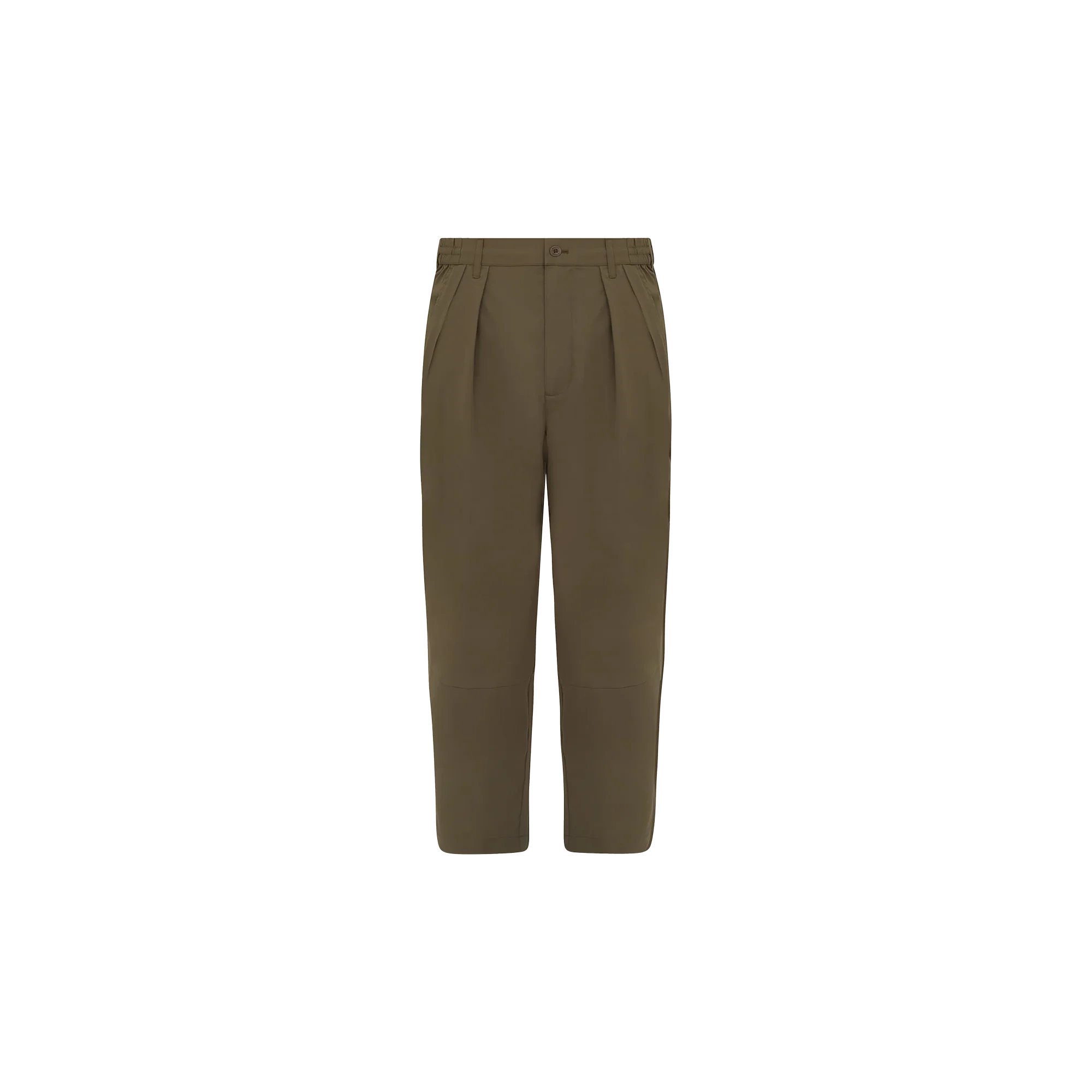 Manors Lightweight Pleated Trouser - Dark Olive