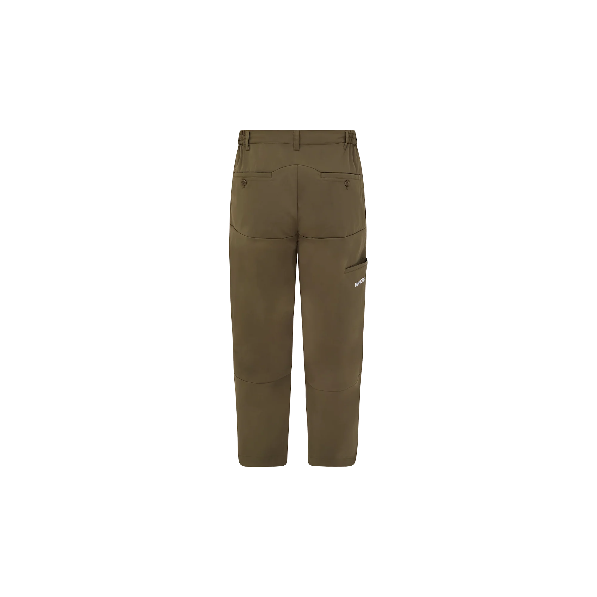 Manors Lightweight Pleated Trouser - Dark Olive - Image 2