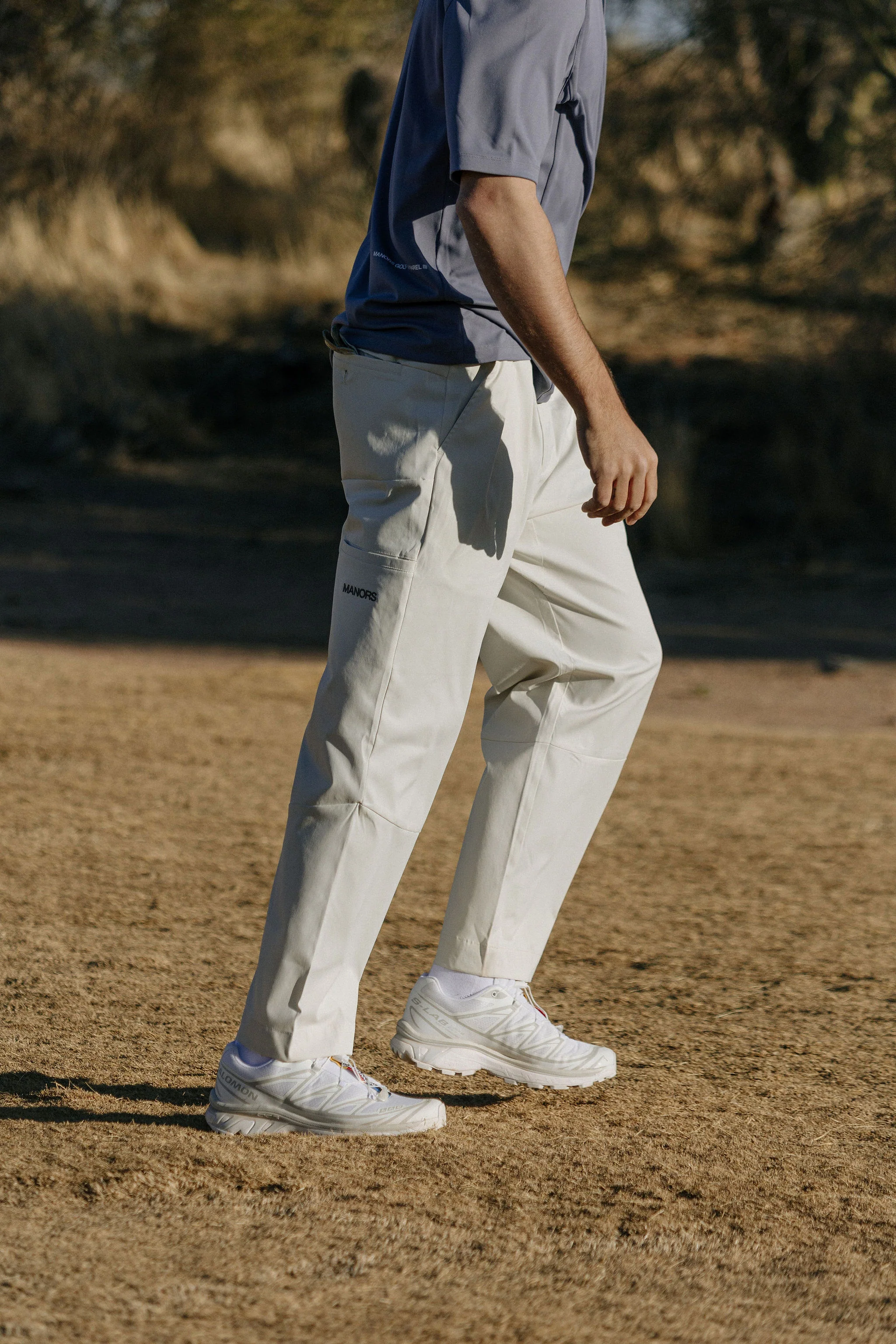 Manors Lightweight Pleated Trouser - Pebble - Image 15