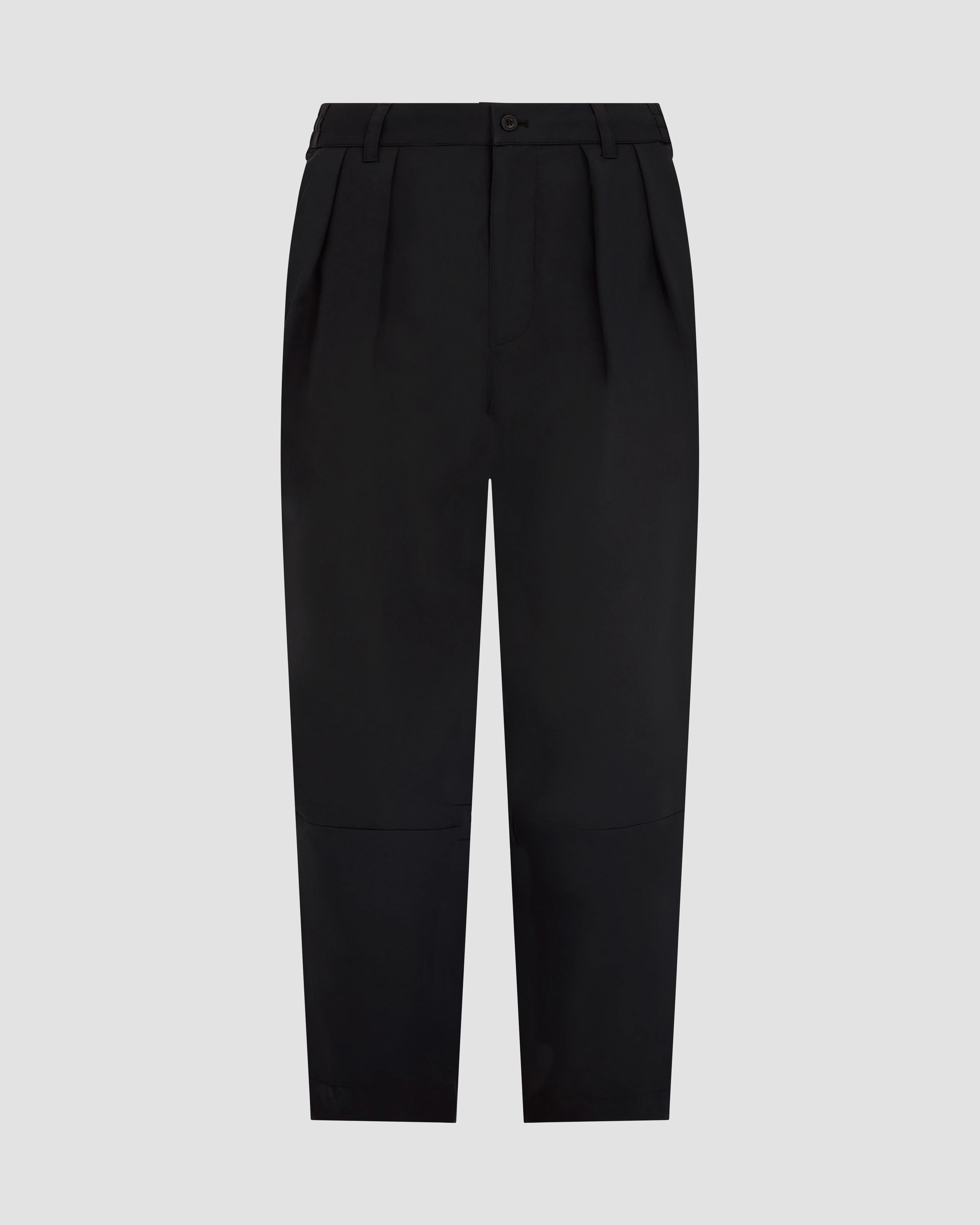 Manors Lightweight Pleated Trouser - Black - Image 3