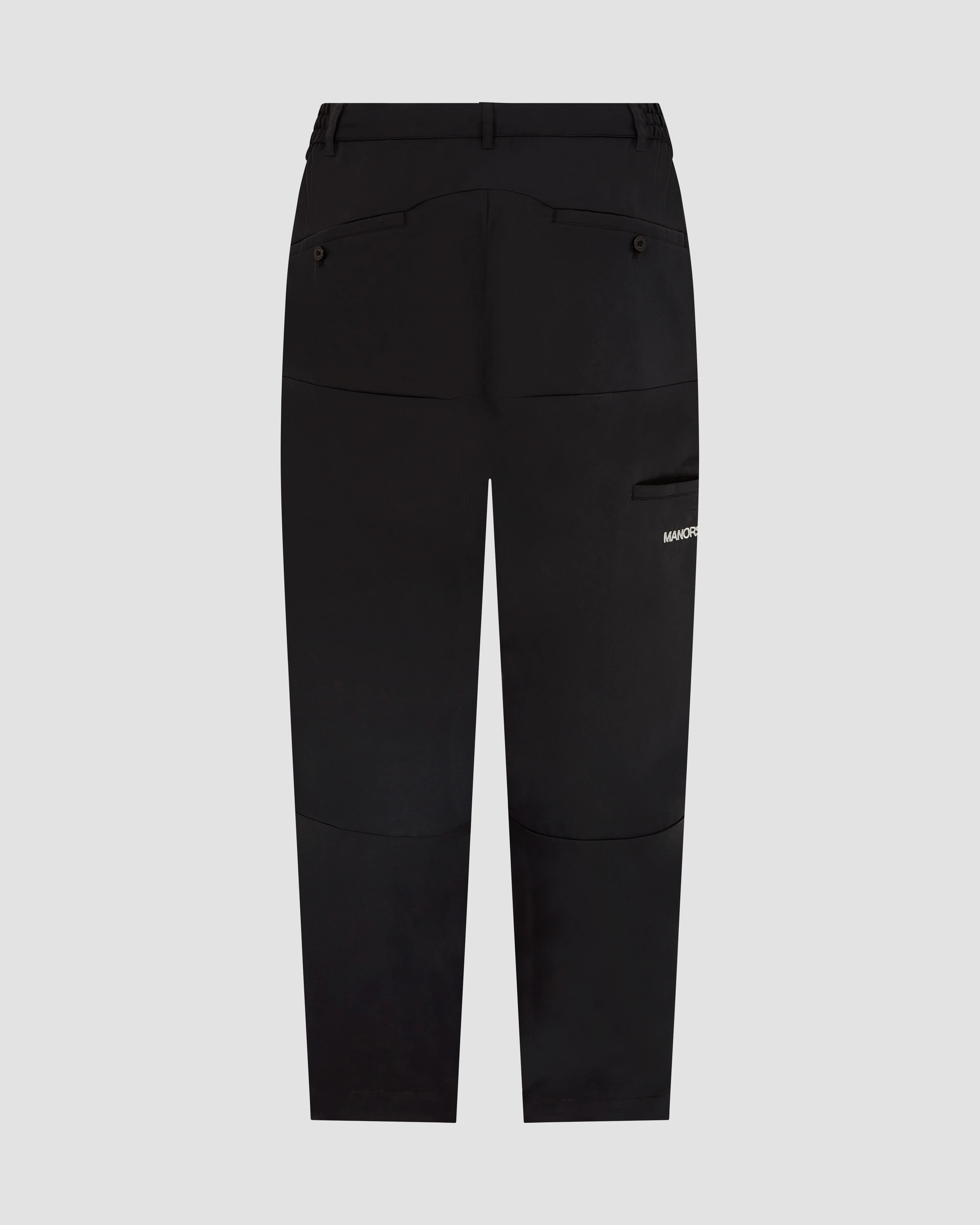 Manors Lightweight Pleated Trouser - Black - Image 4