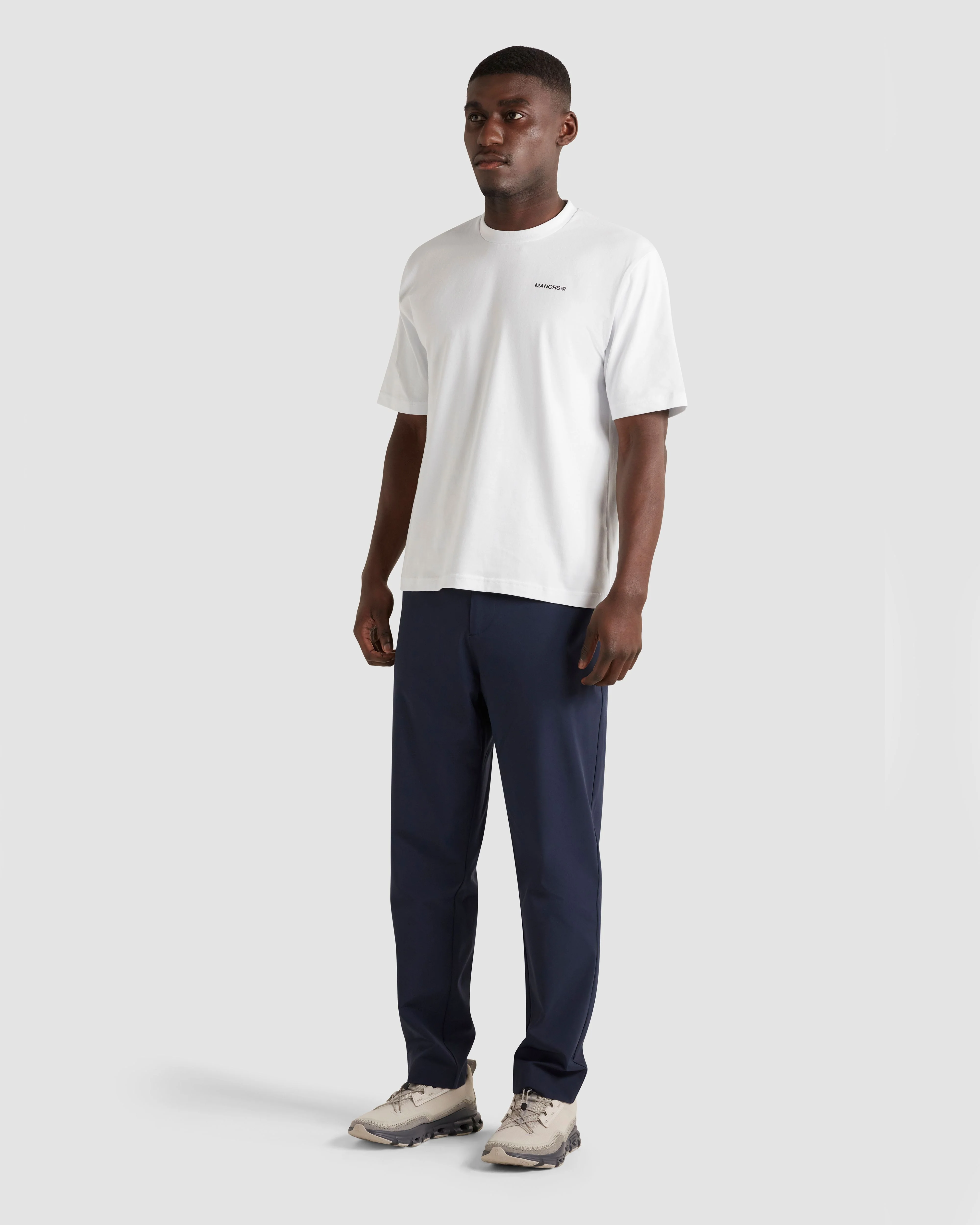 Manors Logo T-Shirt - Dark Olive - Image 2