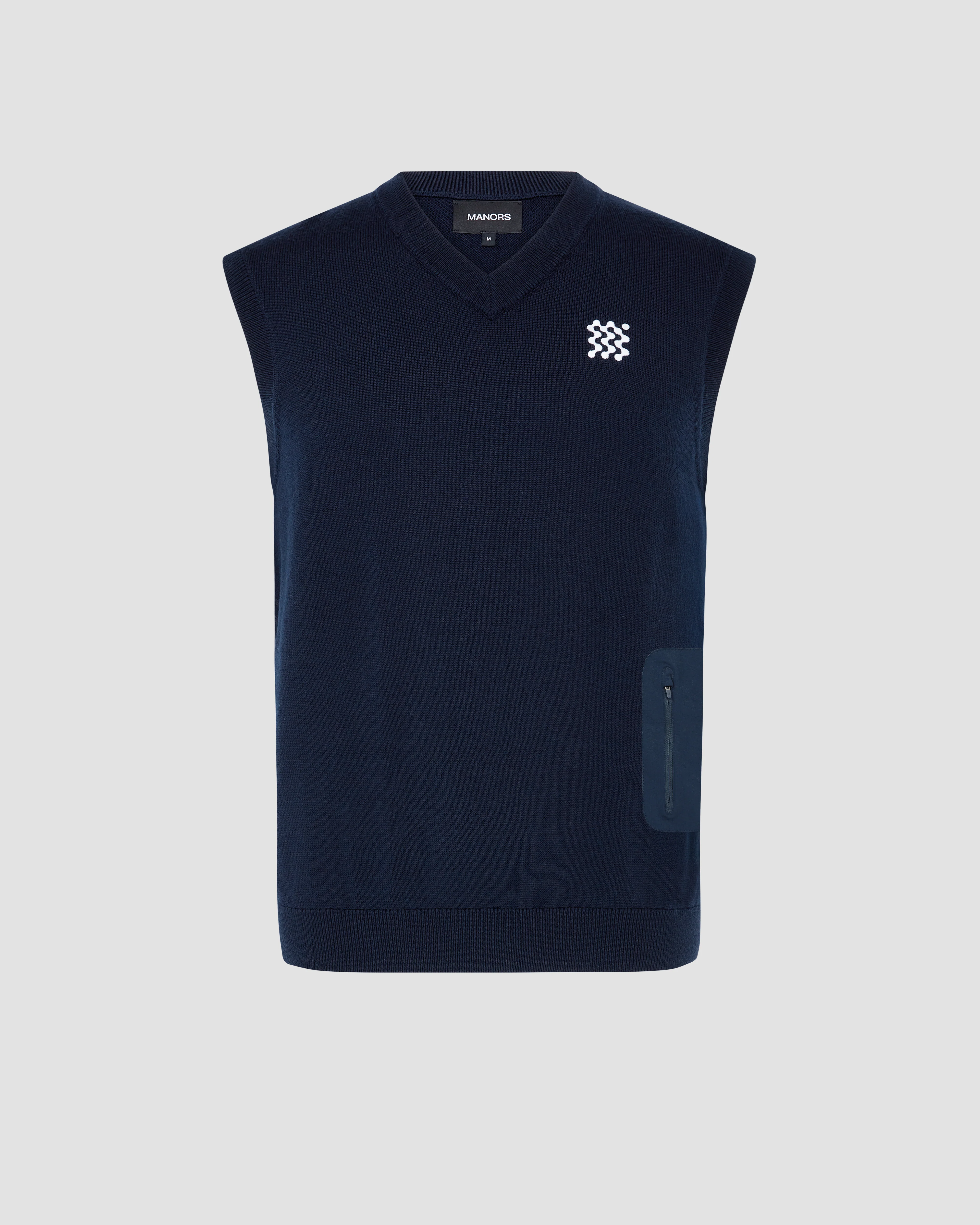 Manors Golf Merino Tech Vest - Midnight - Image 3