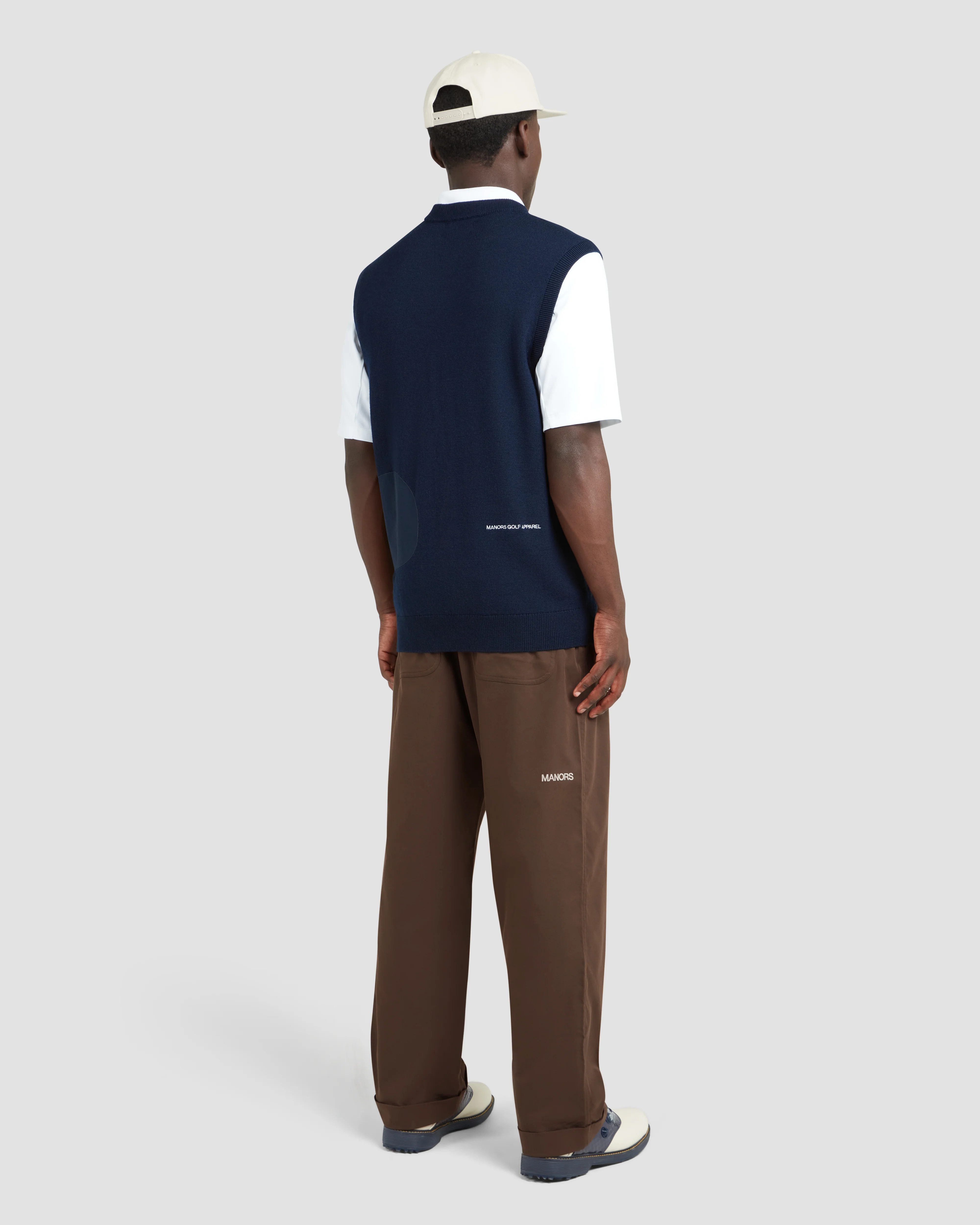 Manors Golf Merino Tech Vest - Midnight - Image 8