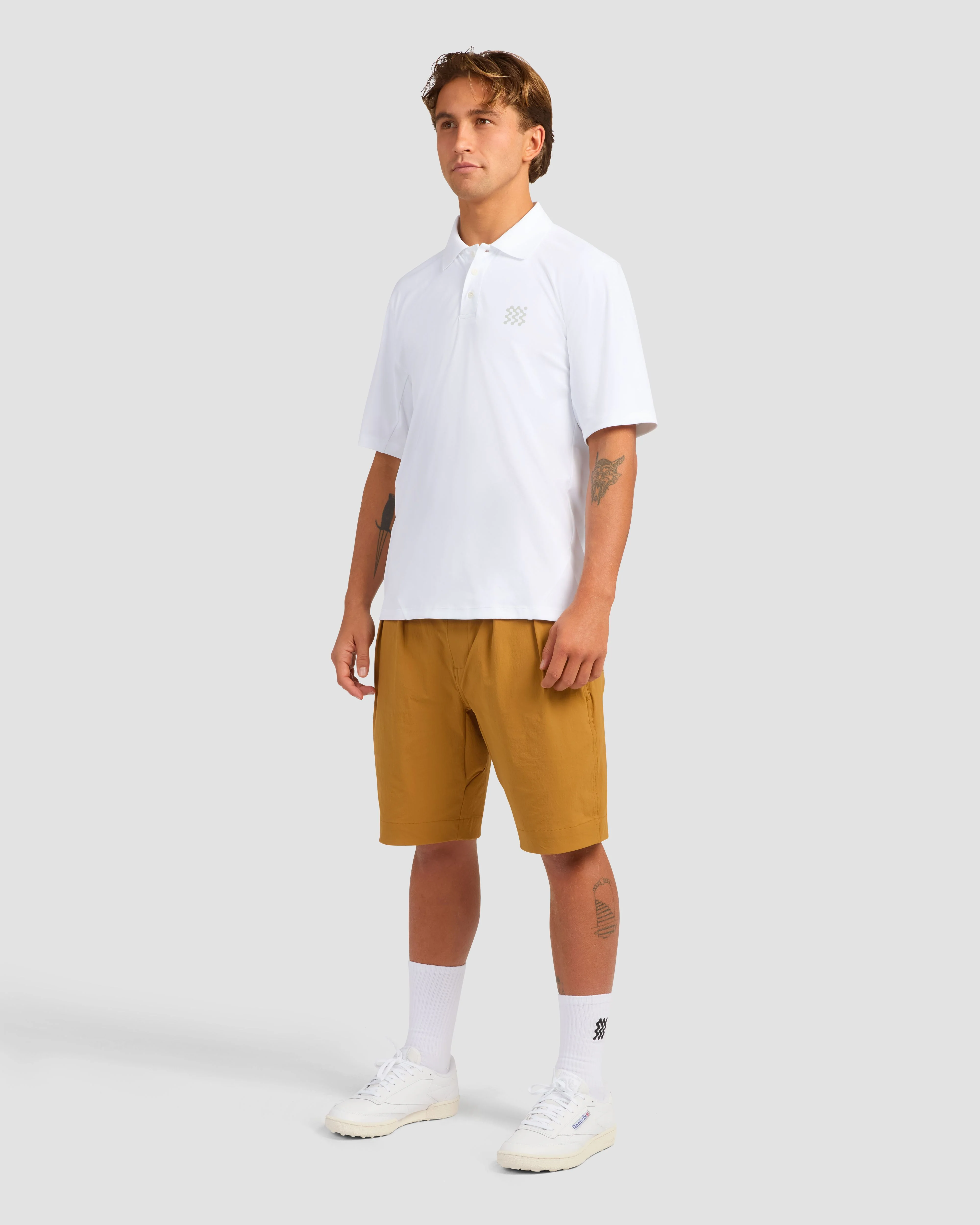 Manors Recycled Greenskeeper Shorts - Tan - Image 6