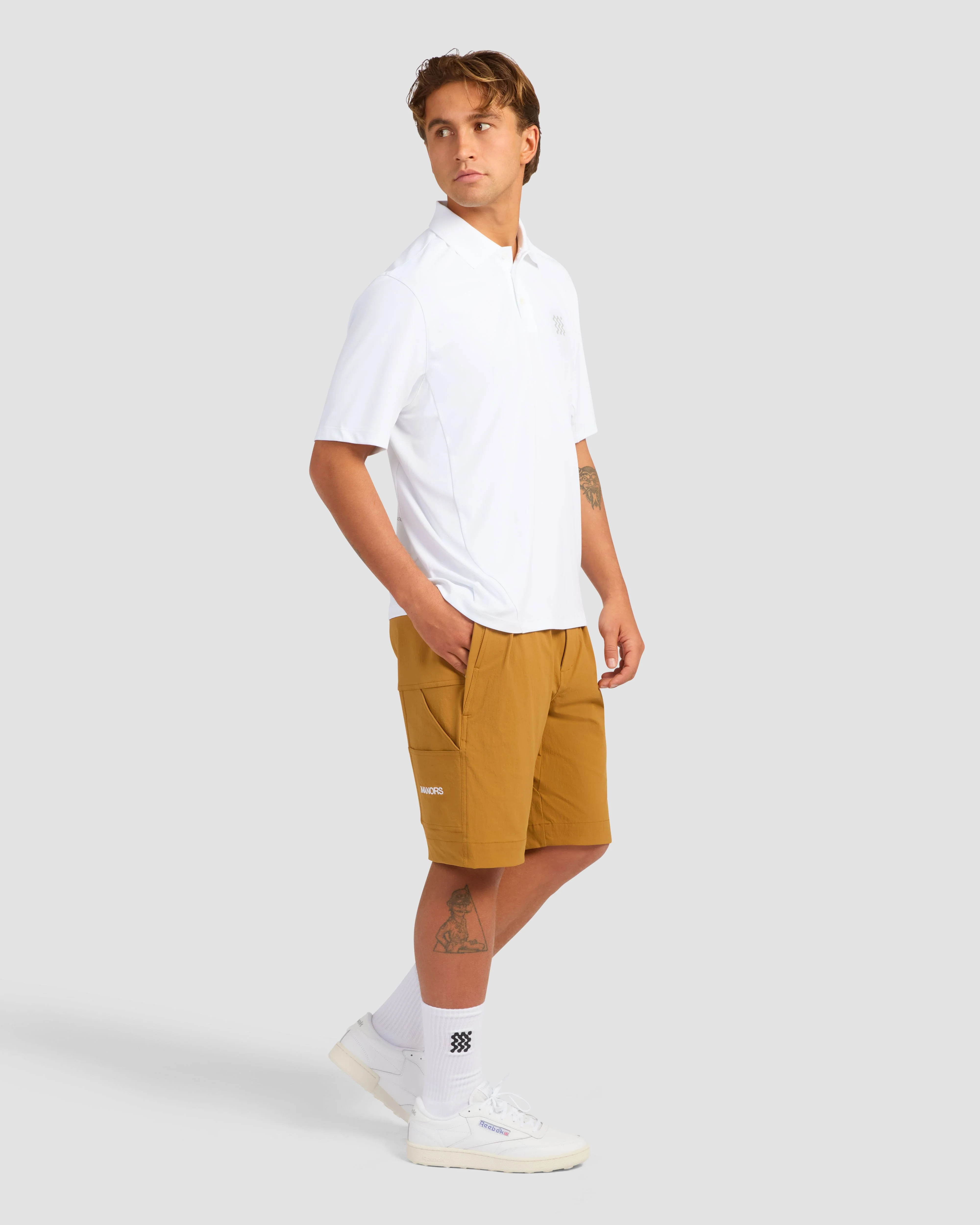 Manors Recycled Greenskeeper Shorts - Tan - Image 9